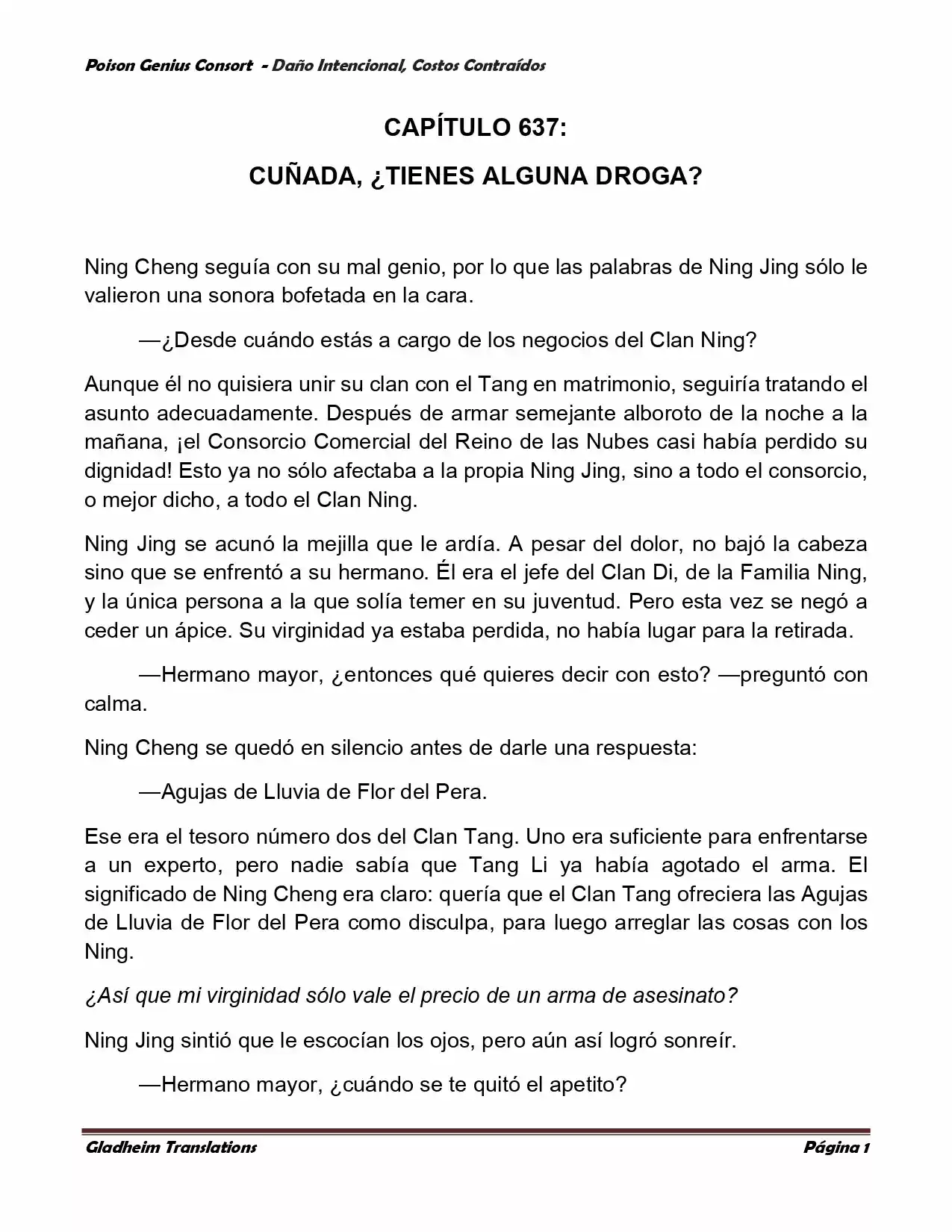 Poison Genious Consort (Novela) - Capítulo 378 - Página 1 - LectorTMOo