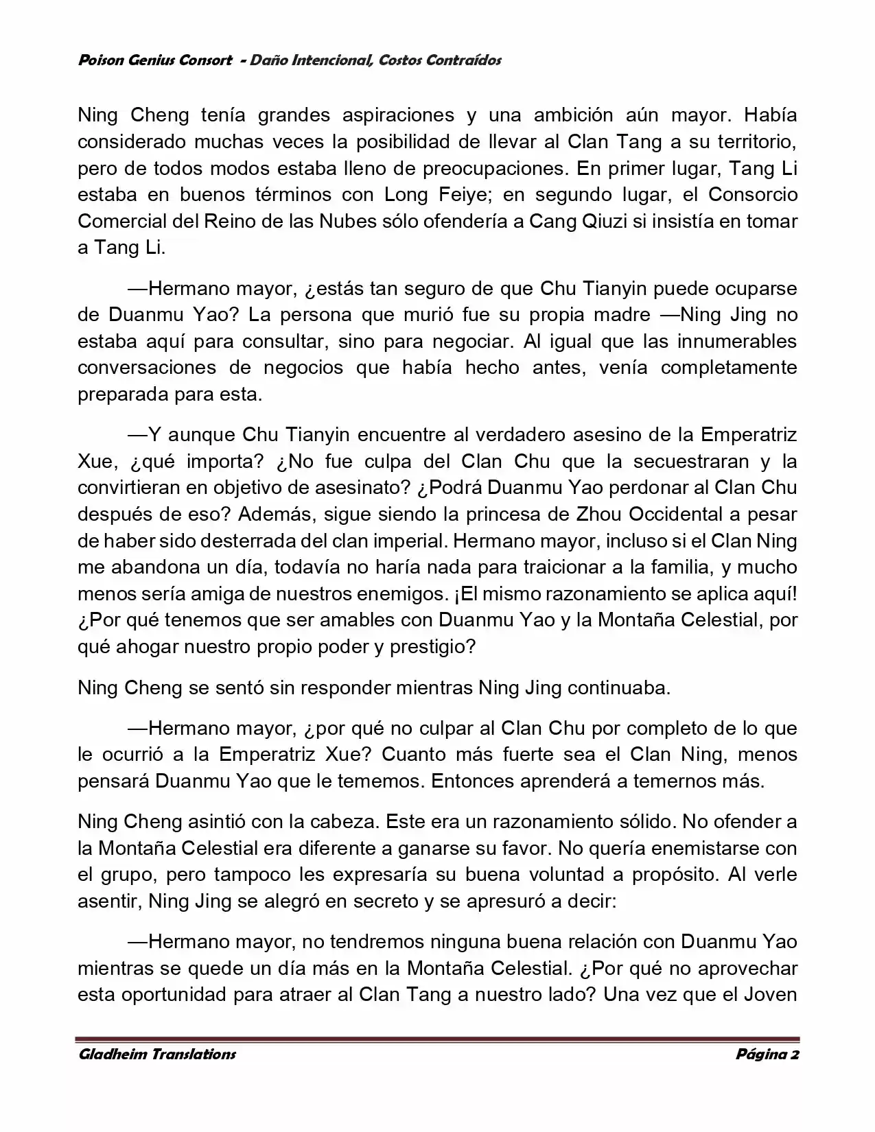 Poison Genious Consort (Novela) - Capítulo 378 - Página 2 - LectorTMOo