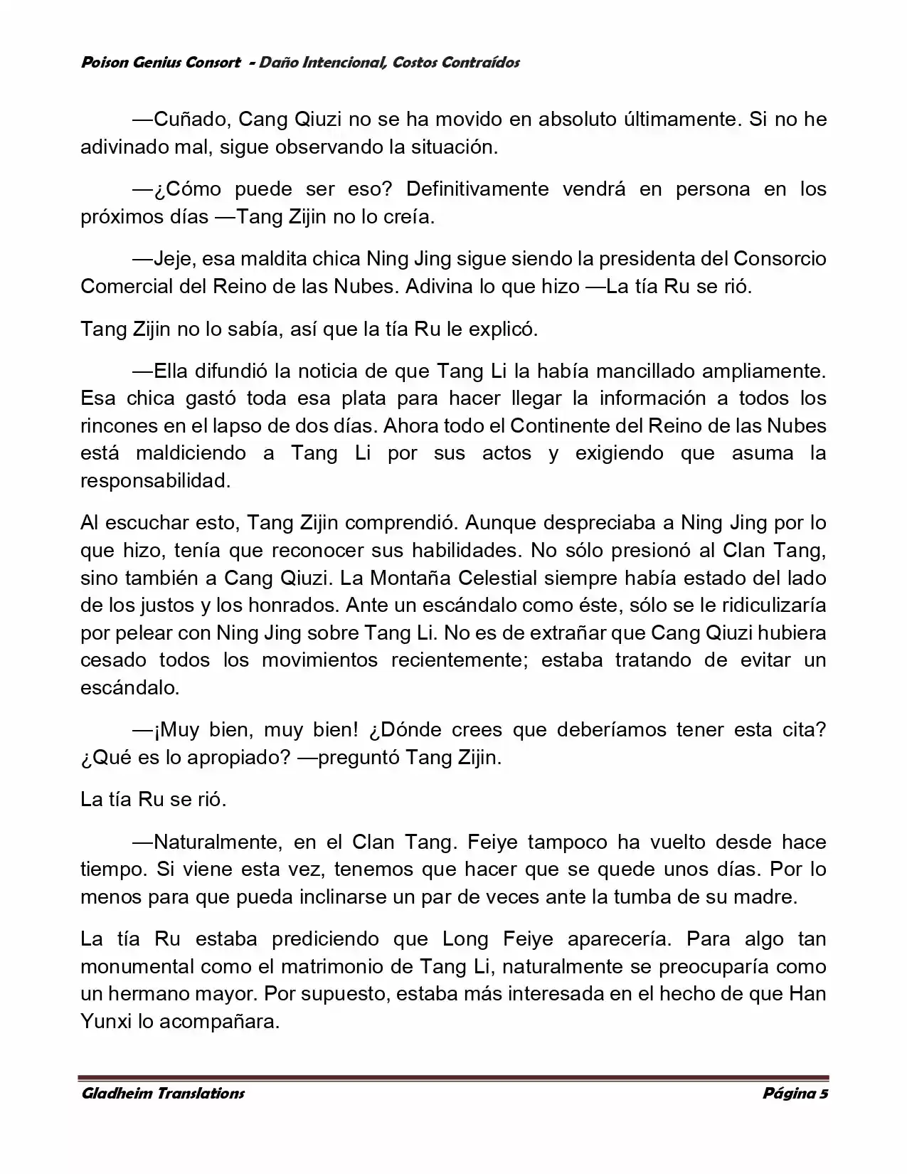 Poison Genious Consort (Novela) - Capítulo 378 - Página 5 - LectorTMOo