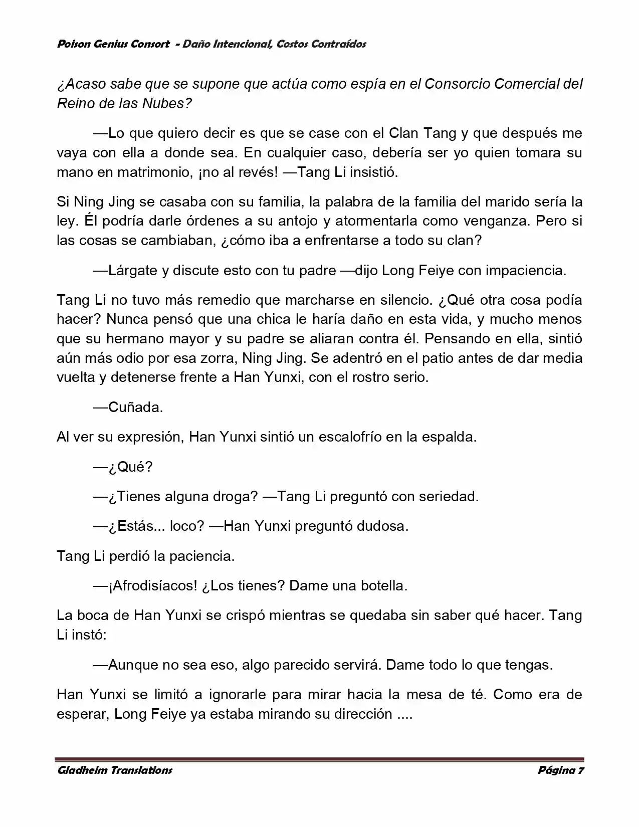 Poison Genious Consort (Novela) - Capítulo 378 - Página 7 - LectorTMOo