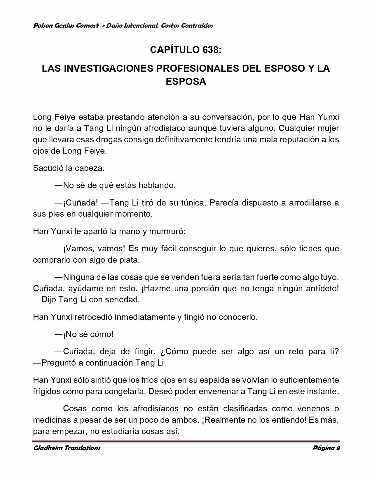 Poison Genious Consort (Novela) - Capítulo 378 - Página 8 - LectorTMOo