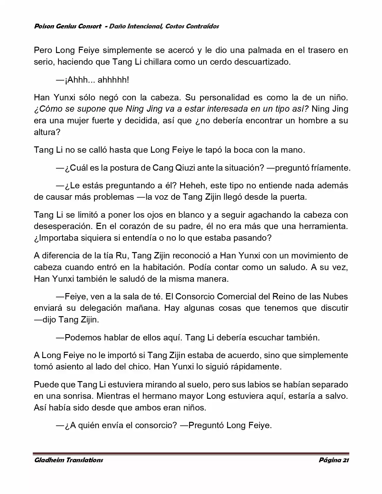 Poison Genious Consort (Novela) - Capítulo 378 - Página 21 - LectorTMOo