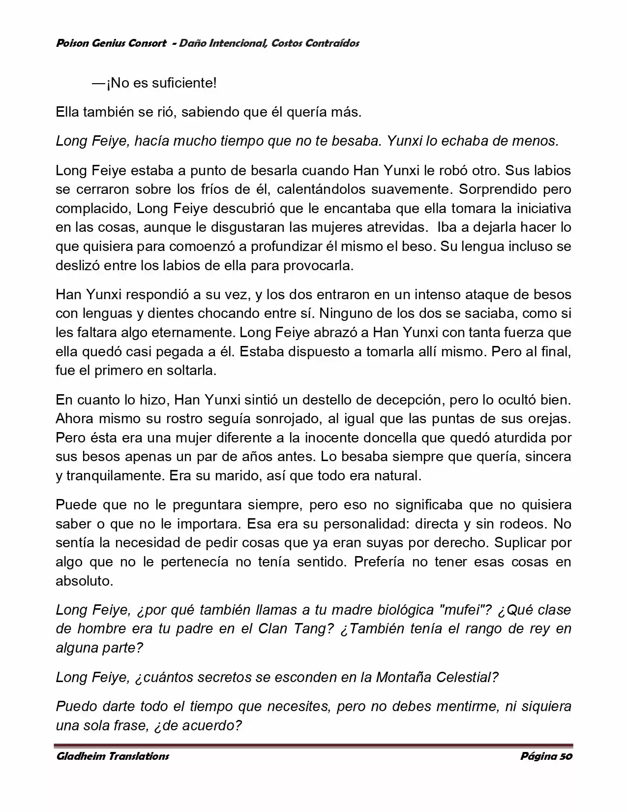 Poison Genious Consort (Novela) - Capítulo 378 - Página 50 - LectorTMOo