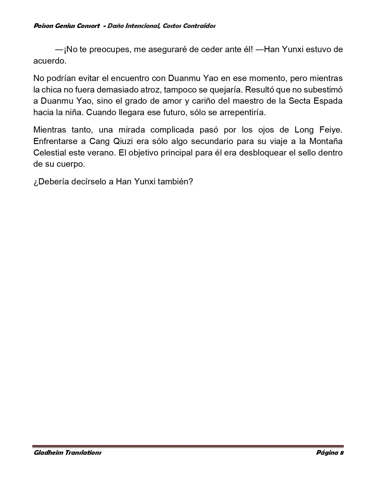 Poison Genious Consort (Novela) - Capítulo 379 - Página 8 - LectorTMOo