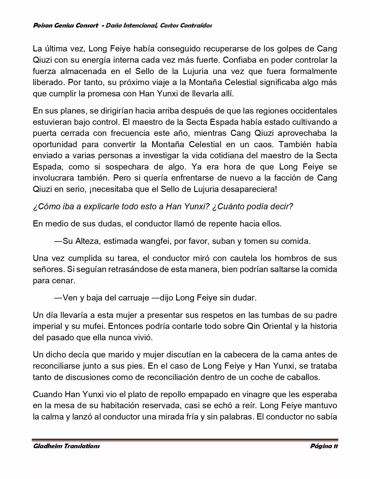 Poison Genious Consort (Novela) - Capítulo 379 - Página 11 - LectorTMOo