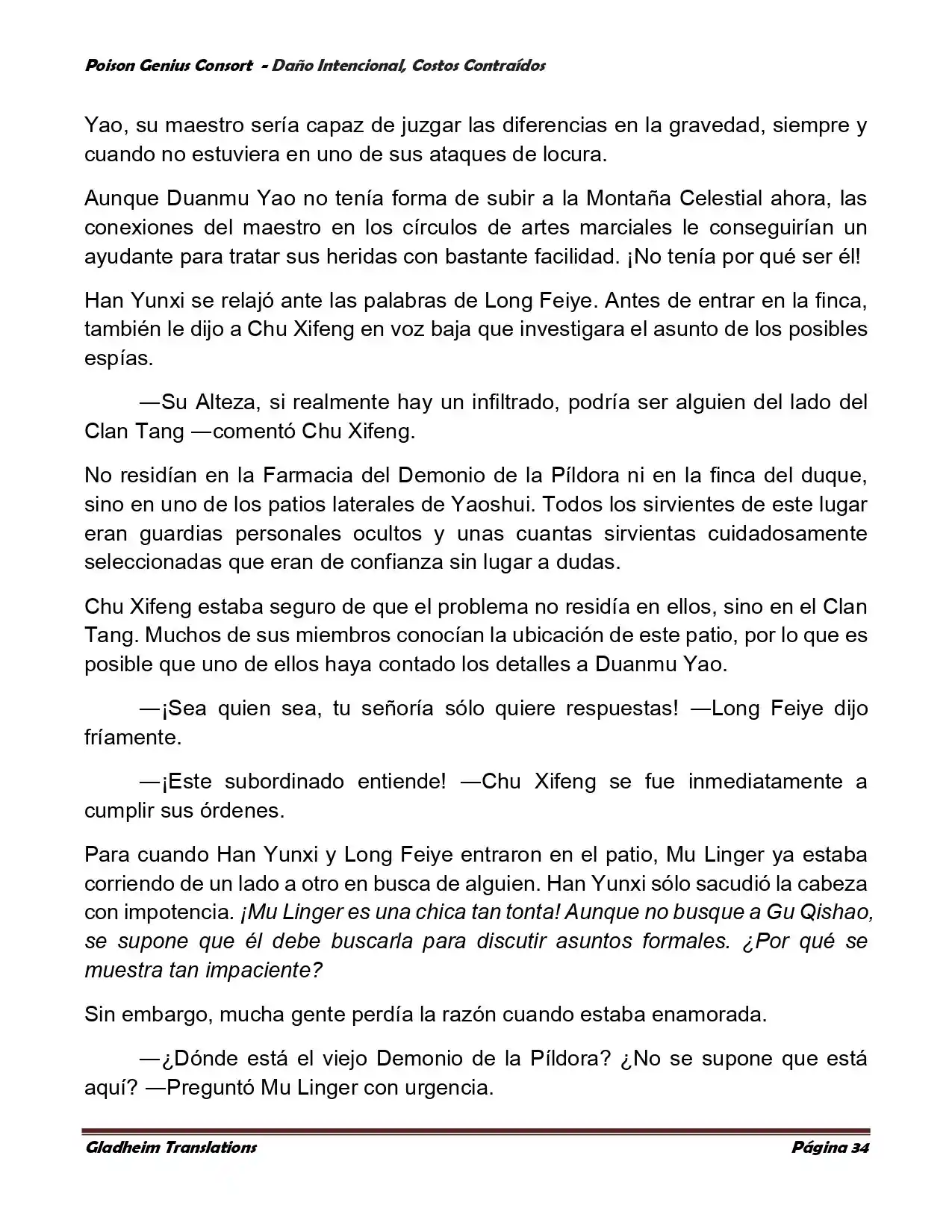 Poison Genious Consort (Novela) - Capítulo 379 - Página 34 - LectorTMOo