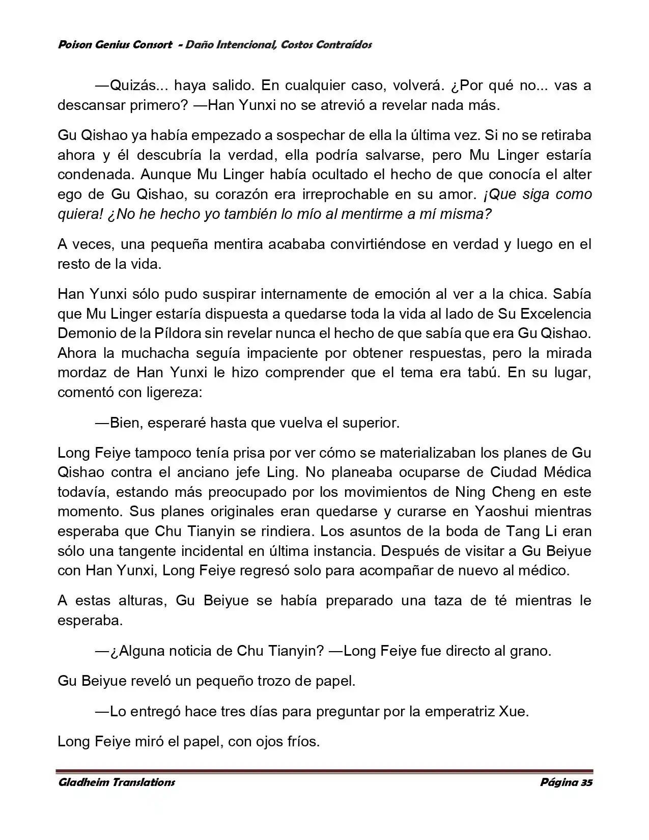 Poison Genious Consort (Novela) - Capítulo 379 - Página 35 - LectorTMOo