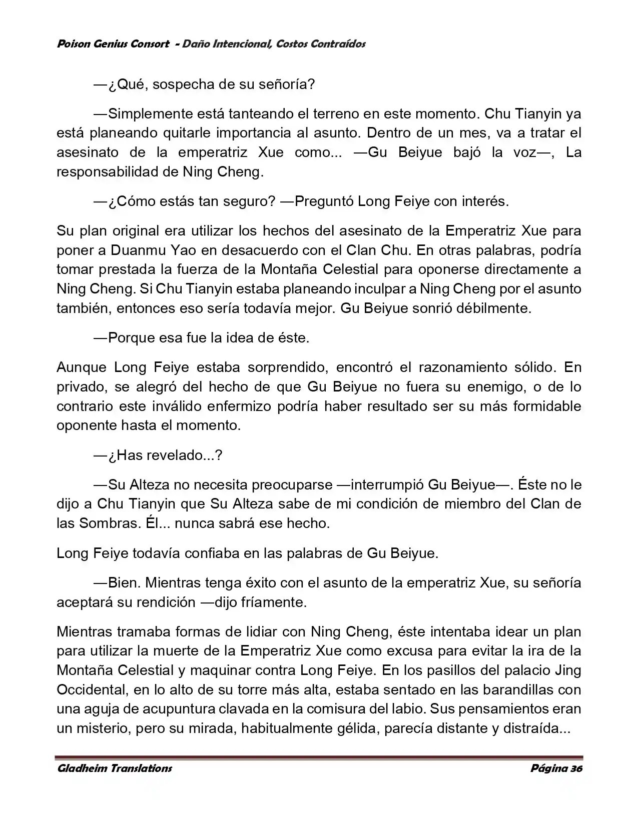 Poison Genious Consort (Novela) - Capítulo 379 - Página 36 - LectorTMOo