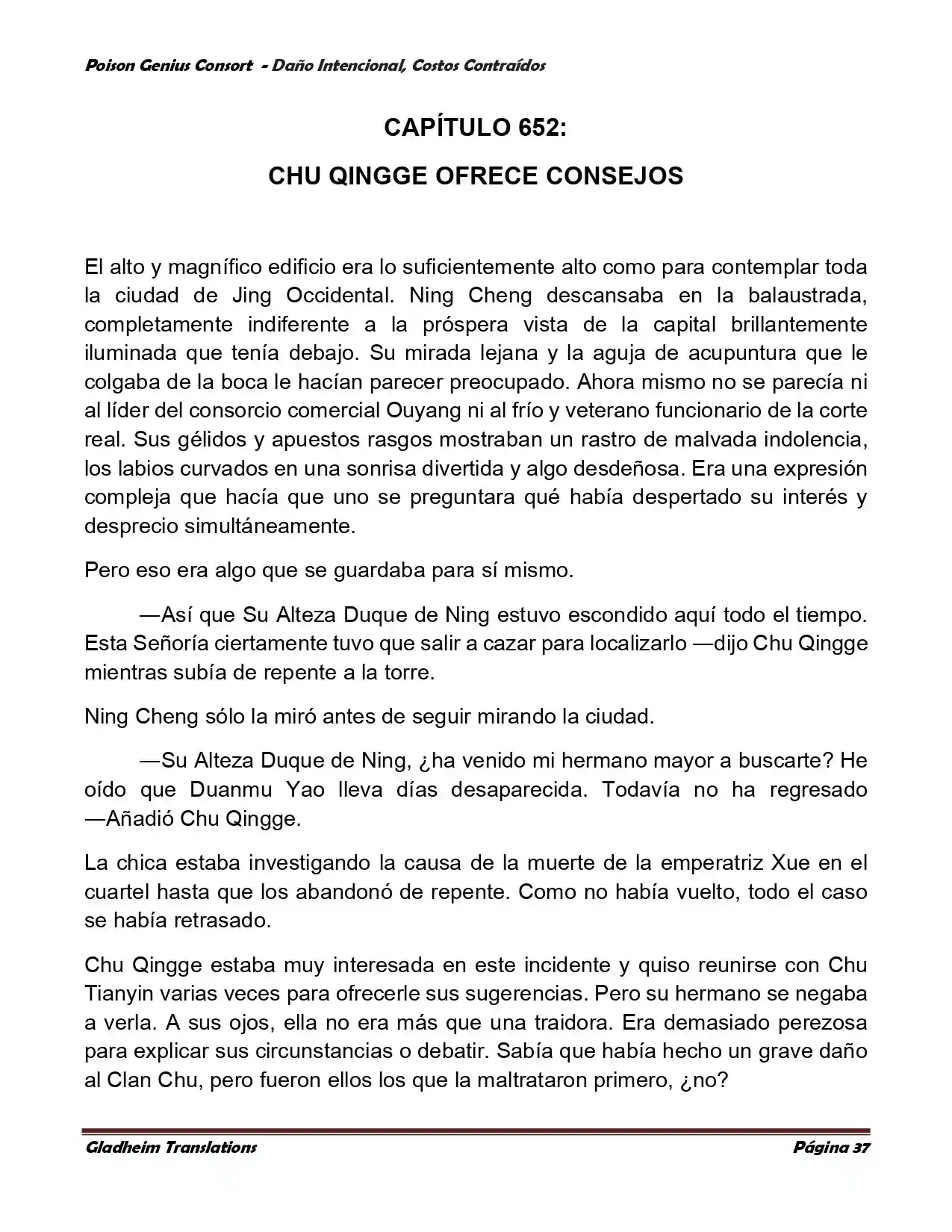 Poison Genious Consort (Novela) - Capítulo 379 - Página 37 - LectorTMOo
