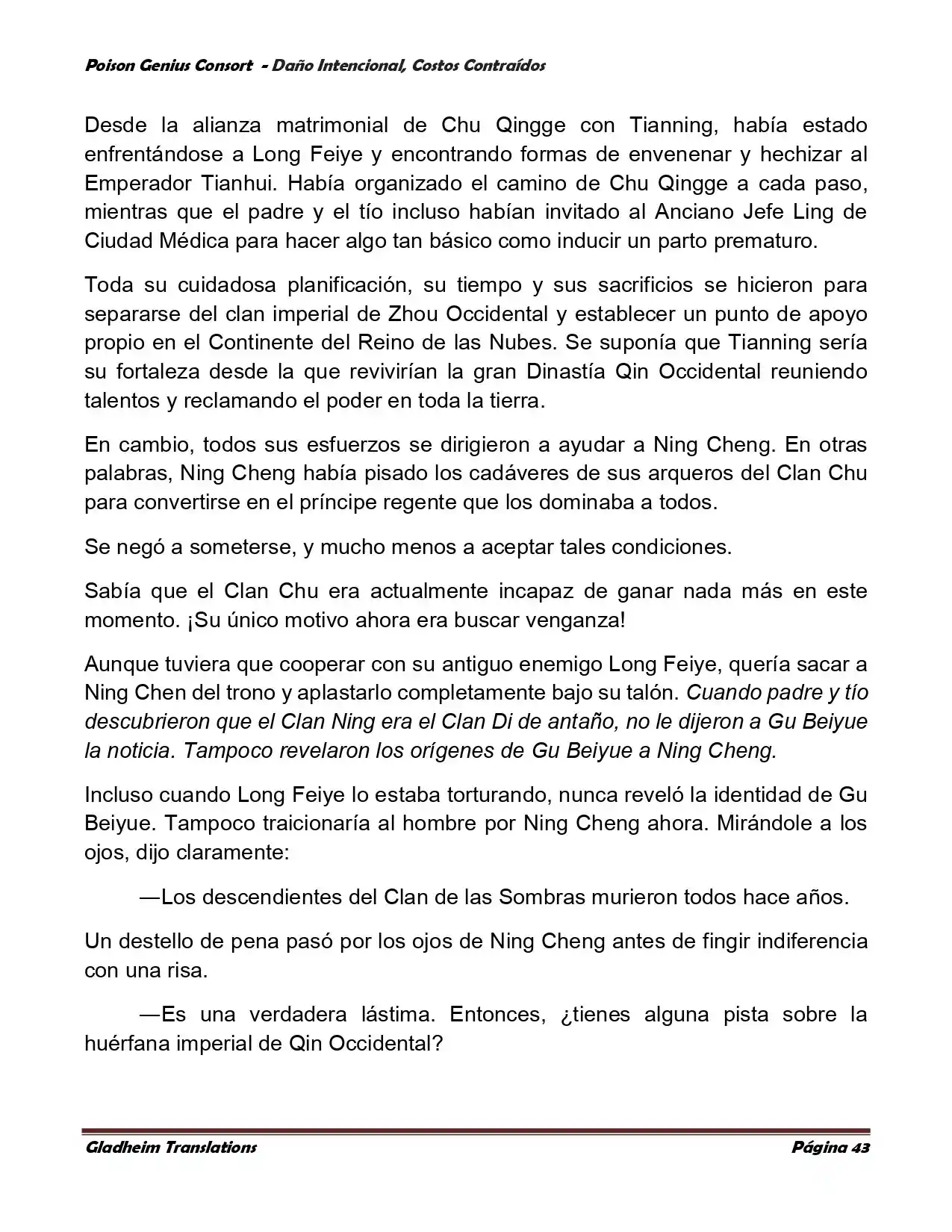 Poison Genious Consort (Novela) - Capítulo 379 - Página 43 - LectorTMOo