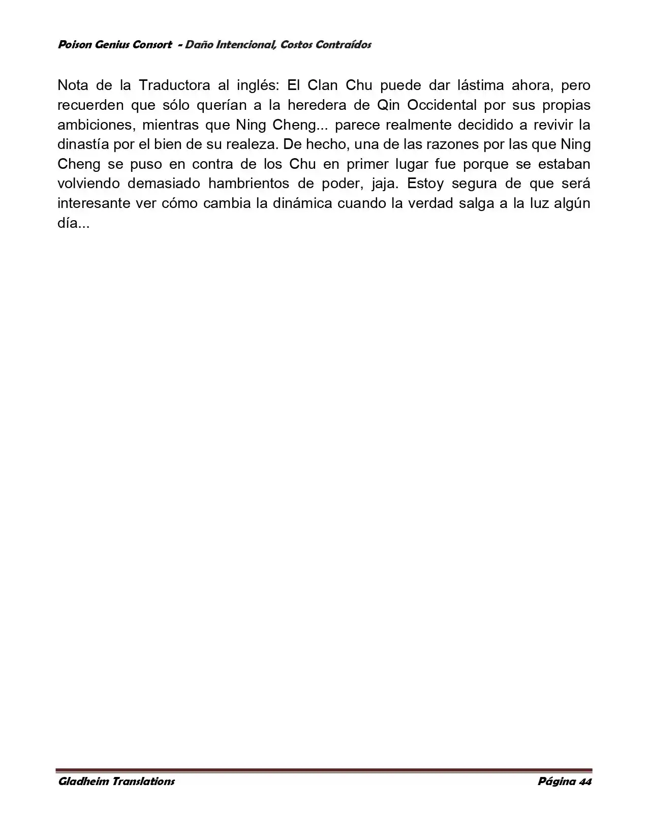 Poison Genious Consort (Novela) - Capítulo 379 - Página 44 - LectorTMOo