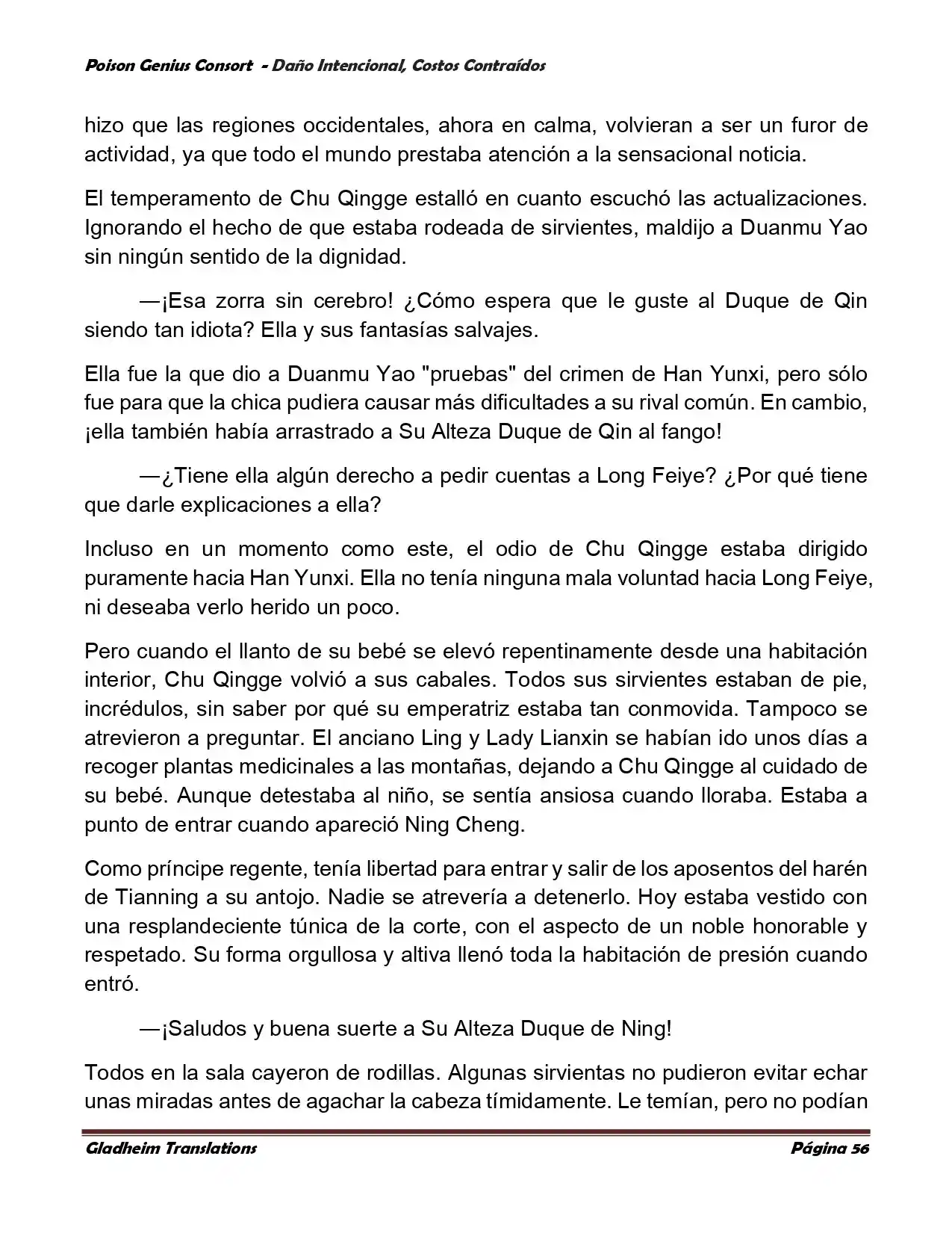 Poison Genious Consort (Novela) - Capítulo 379 - Página 56 - LectorTMOo