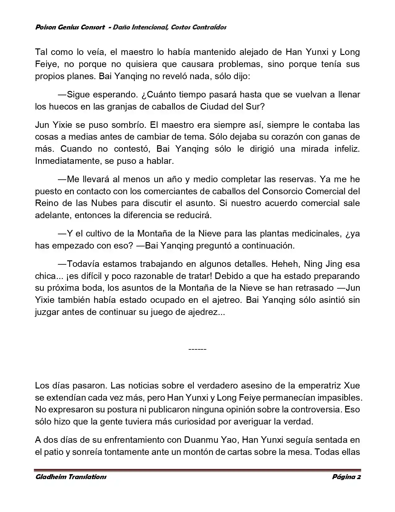 Poison Genious Consort (Novela) - Capítulo 380 - Página 2 - LectorTMOo