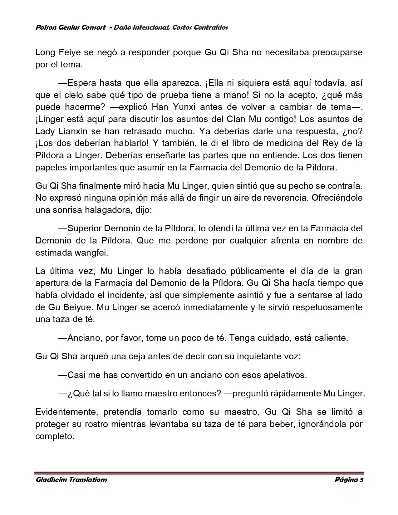 Poison Genious Consort (Novela) - Capítulo 380 - Página 5 - LectorTMOo