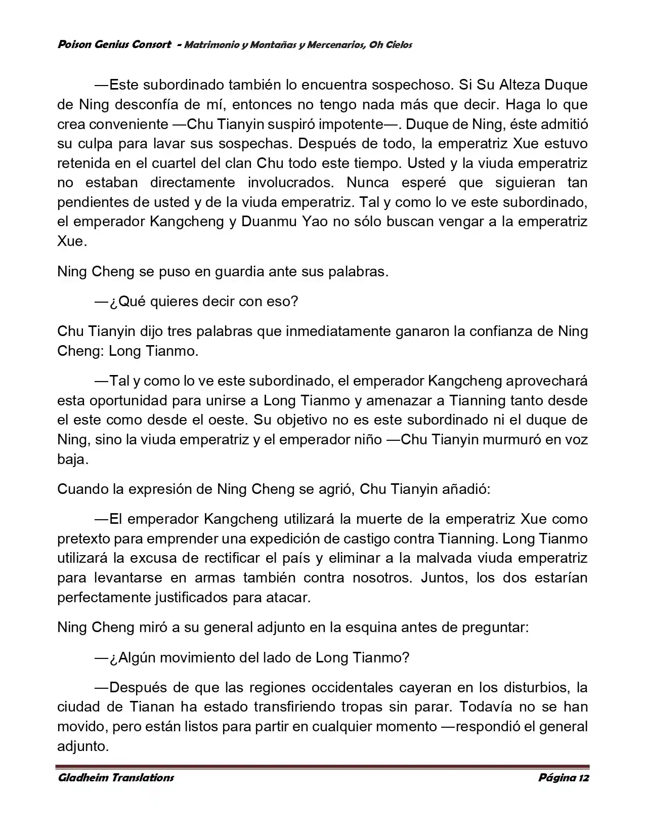 Poison Genious Consort (Novela) - Capítulo 381 - Página 12 - LectorTMOo