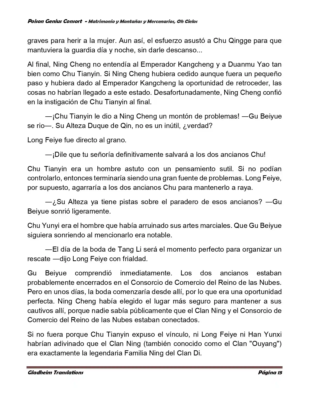 Poison Genious Consort (Novela) - Capítulo 381 - Página 15 - LectorTMOo