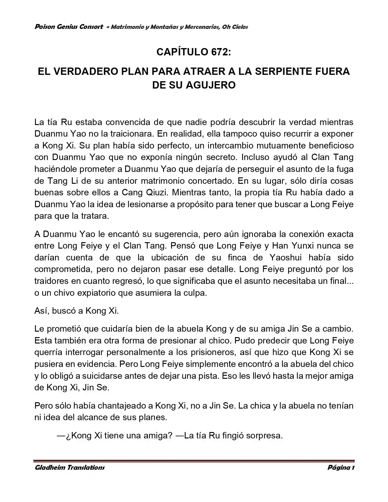 Poison Genious Consort (Novela) - Capítulo 382 - Página 1 - LectorTMOo