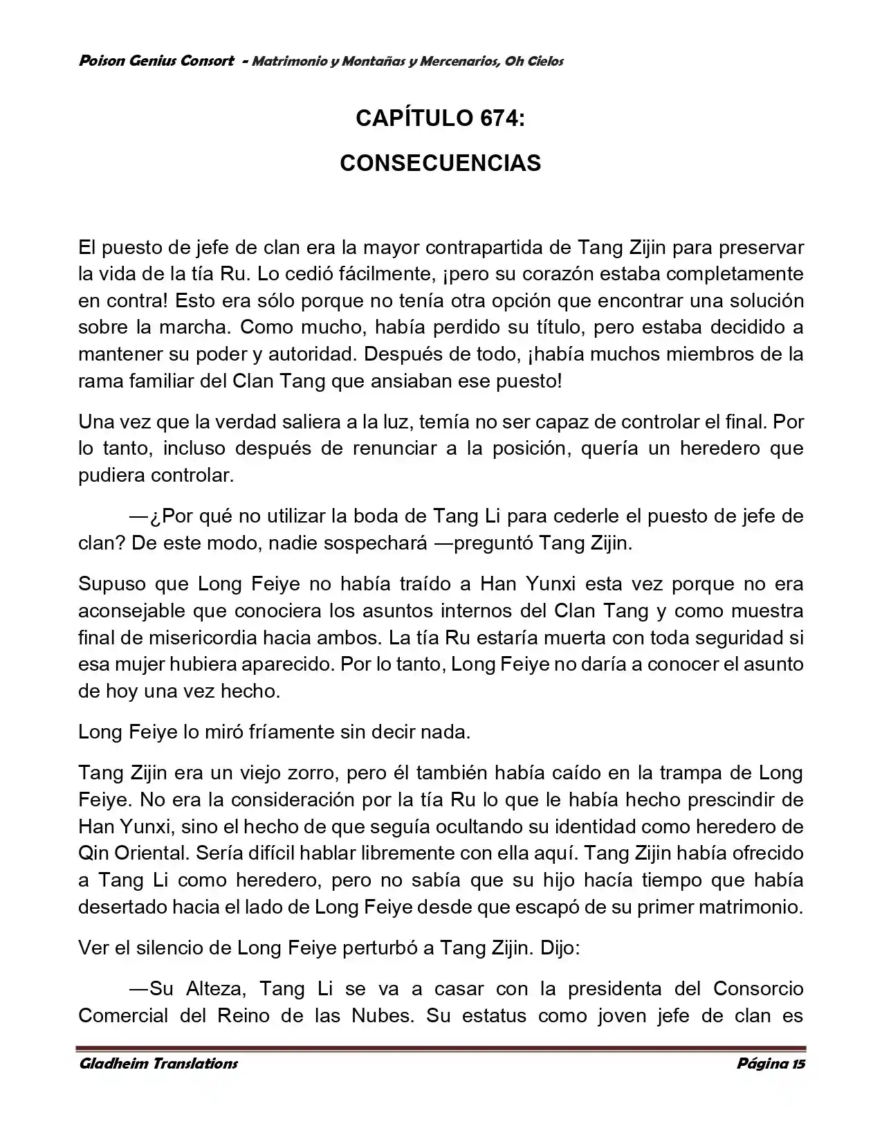 Poison Genious Consort (Novela) - Capítulo 382 - Página 19 - LectorTMOo
