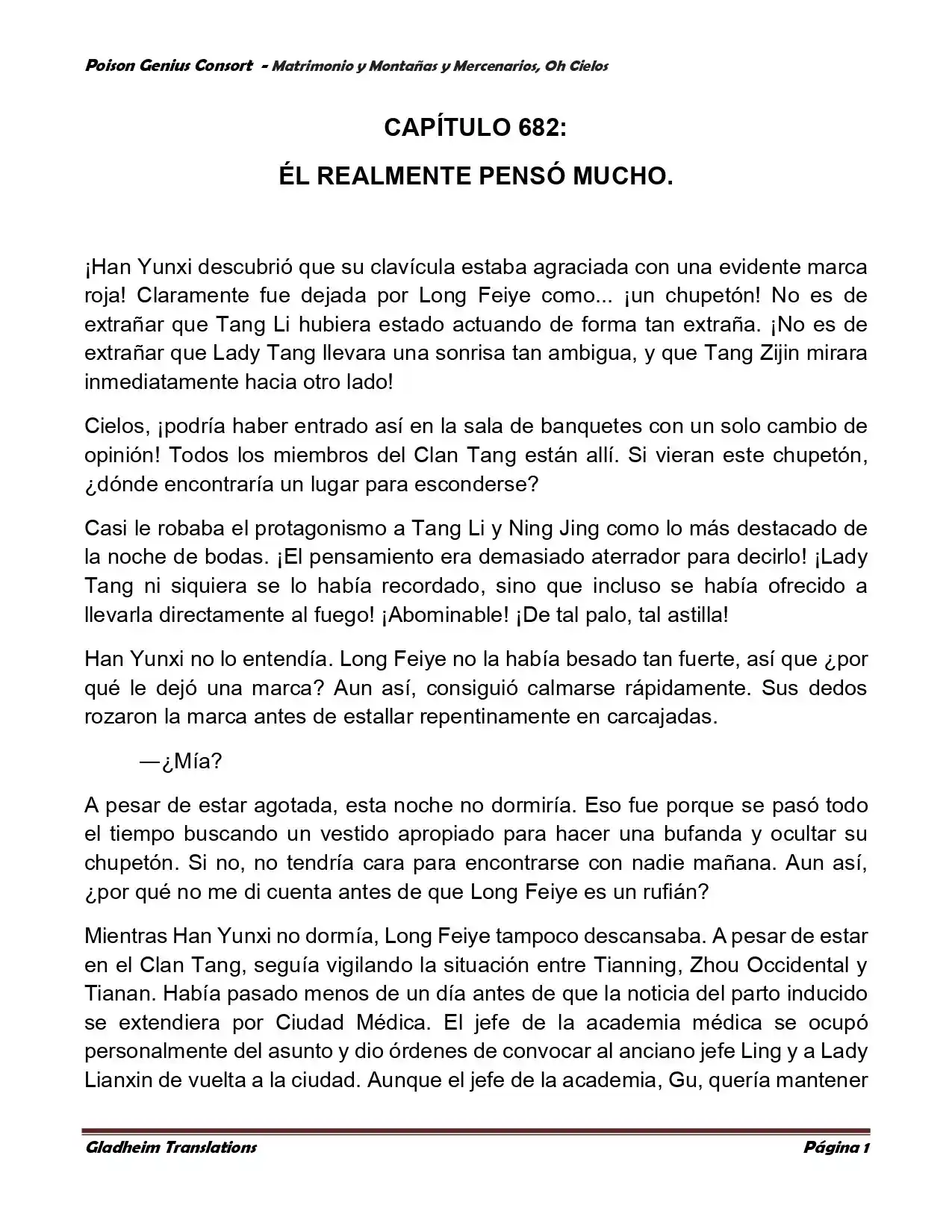 Poison Genious Consort (Novela) - Capítulo 383 - Página 1 - LectorTMOo