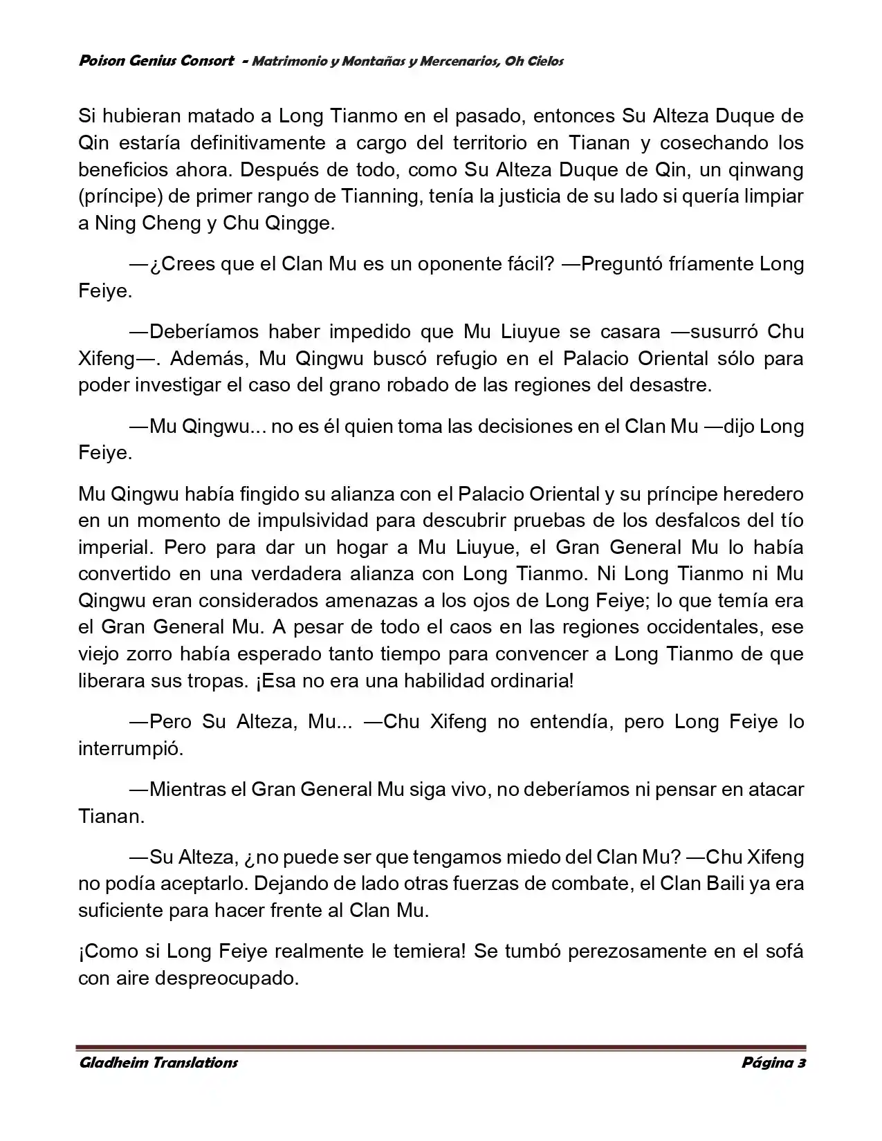 Poison Genious Consort (Novela) - Capítulo 383 - Página 3 - LectorTMOo