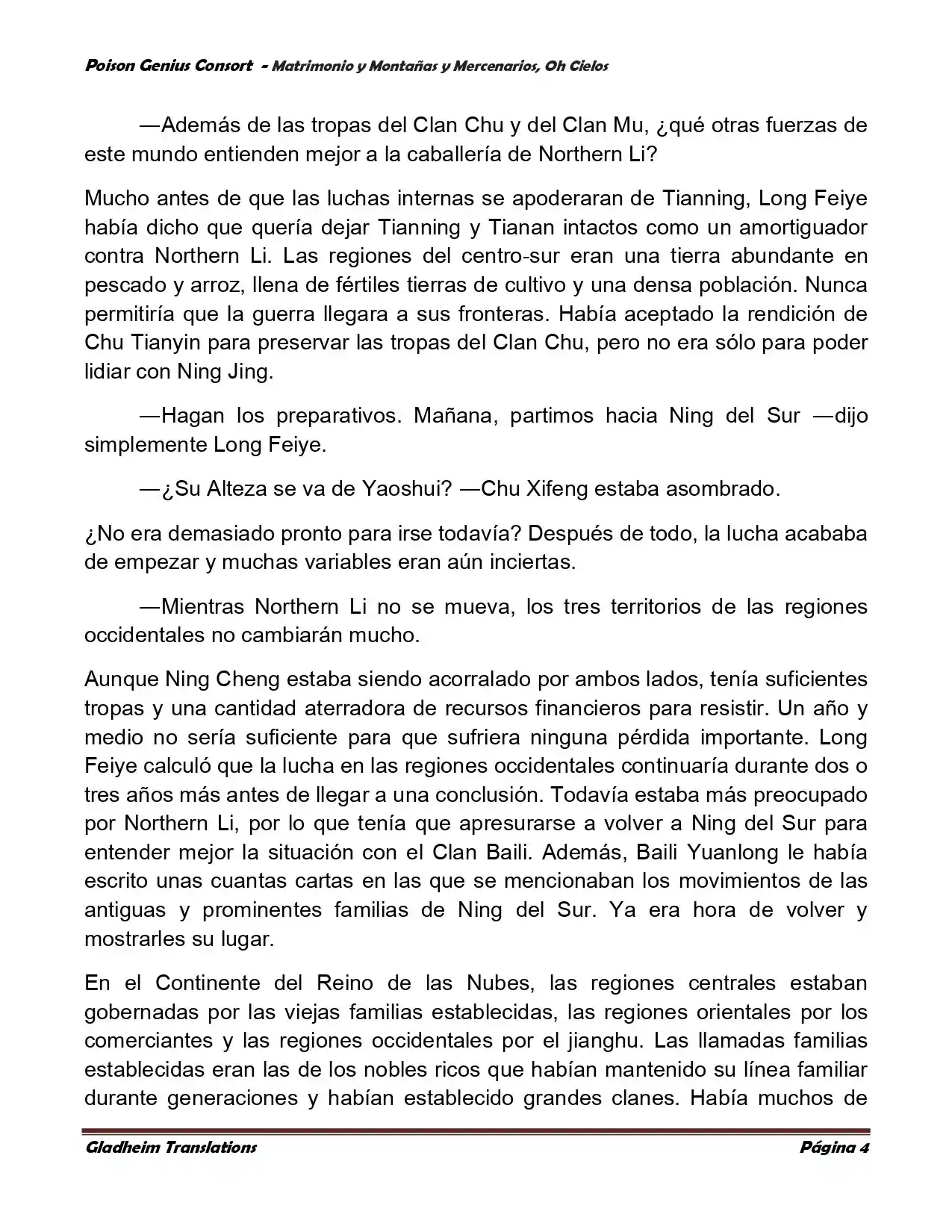 Poison Genious Consort (Novela) - Capítulo 383 - Página 4 - LectorTMOo