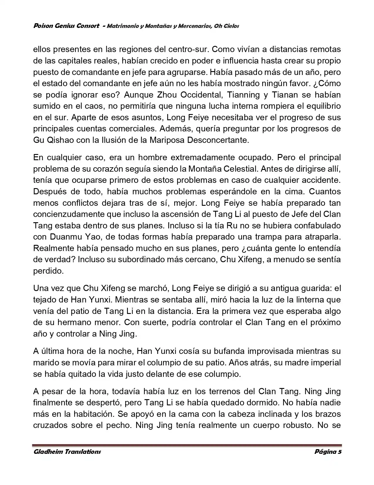 Poison Genious Consort (Novela) - Capítulo 383 - Página 5 - LectorTMOo