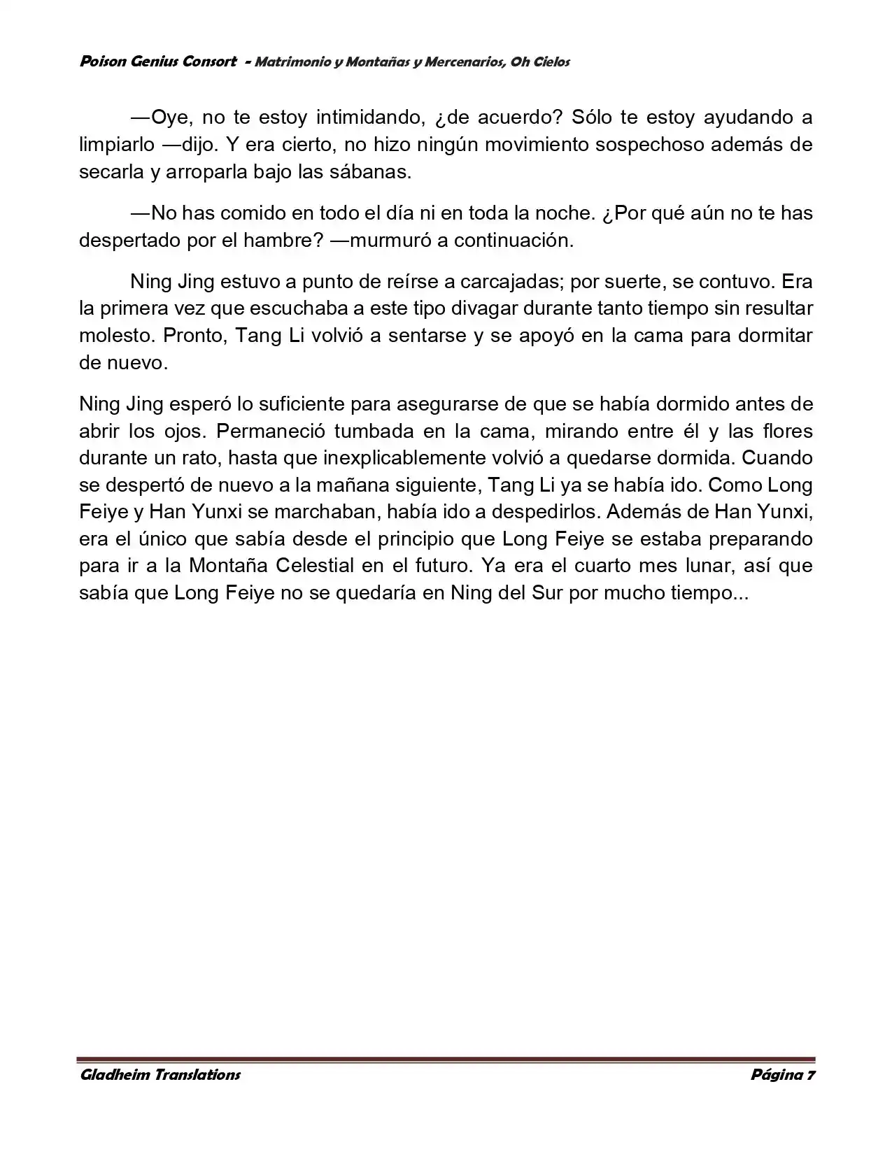 Poison Genious Consort (Novela) - Capítulo 383 - Página 7 - LectorTMOo
