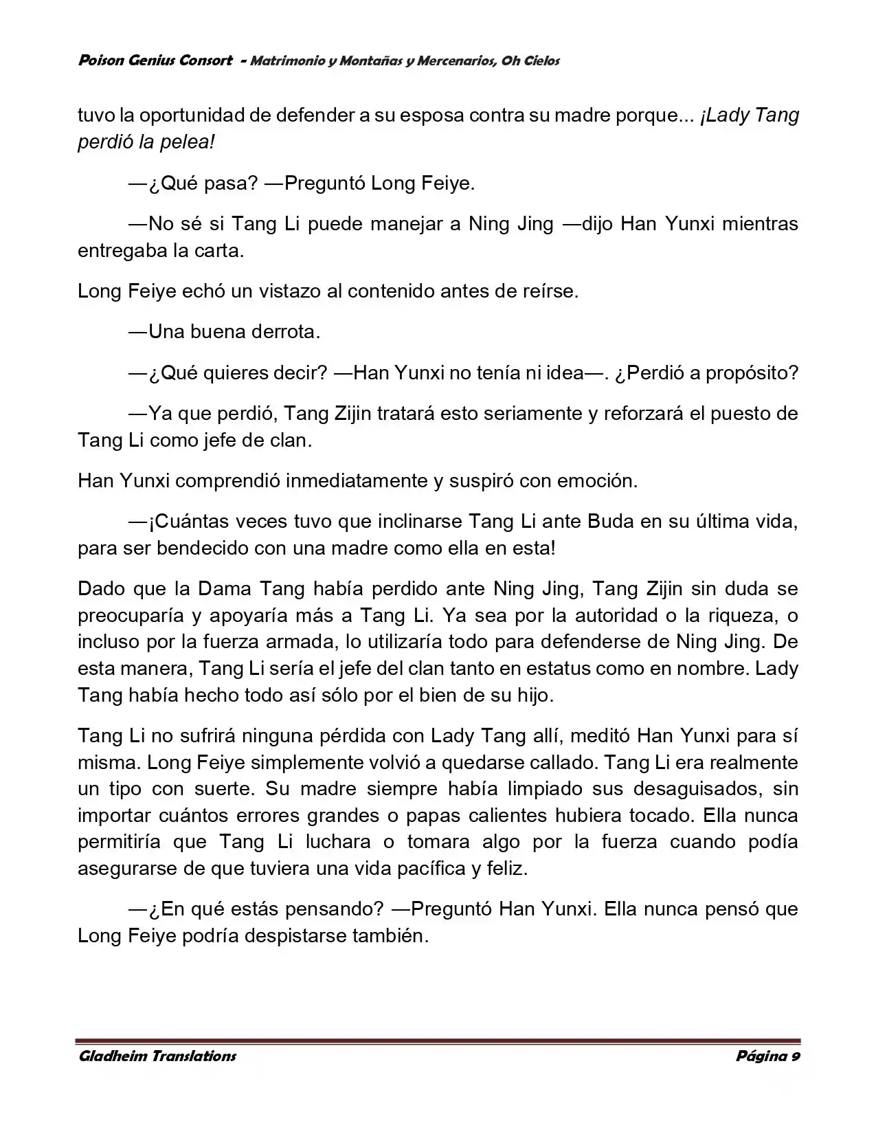 Poison Genious Consort (Novela) - Capítulo 383 - Página 10 - LectorTMOo