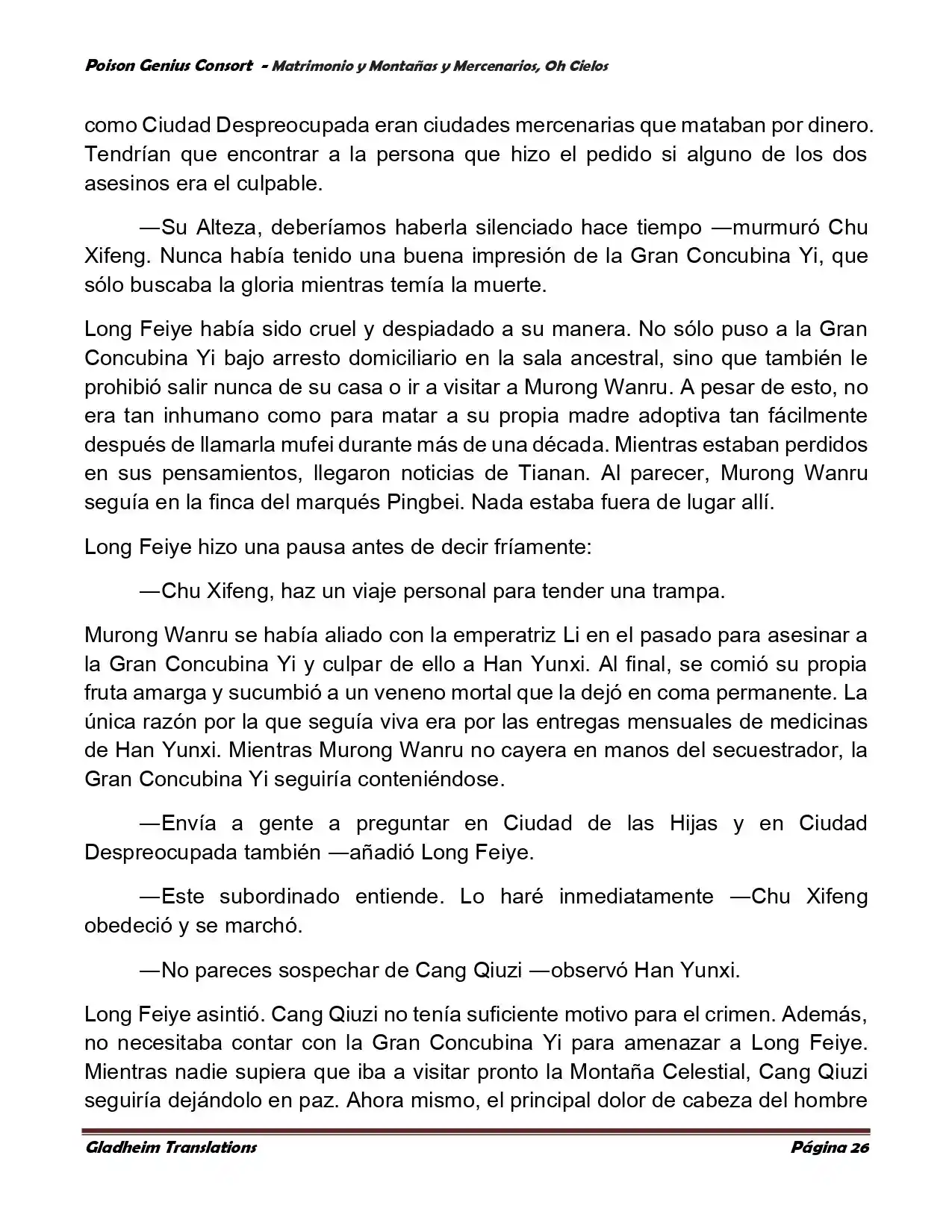Poison Genious Consort (Novela) - Capítulo 383 - Página 29 - LectorTMOo