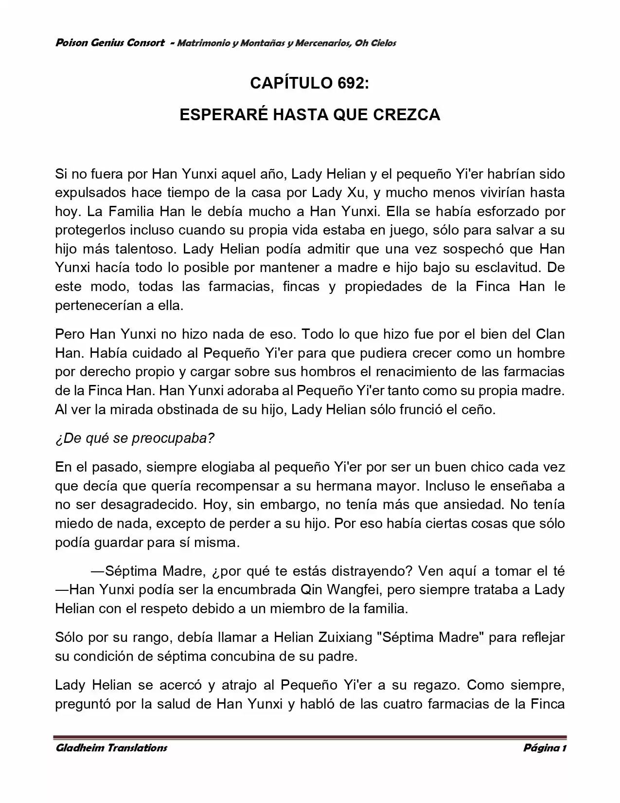 Poison Genious Consort (Novela) - Capítulo 384 - Página 1 - LectorTMOo