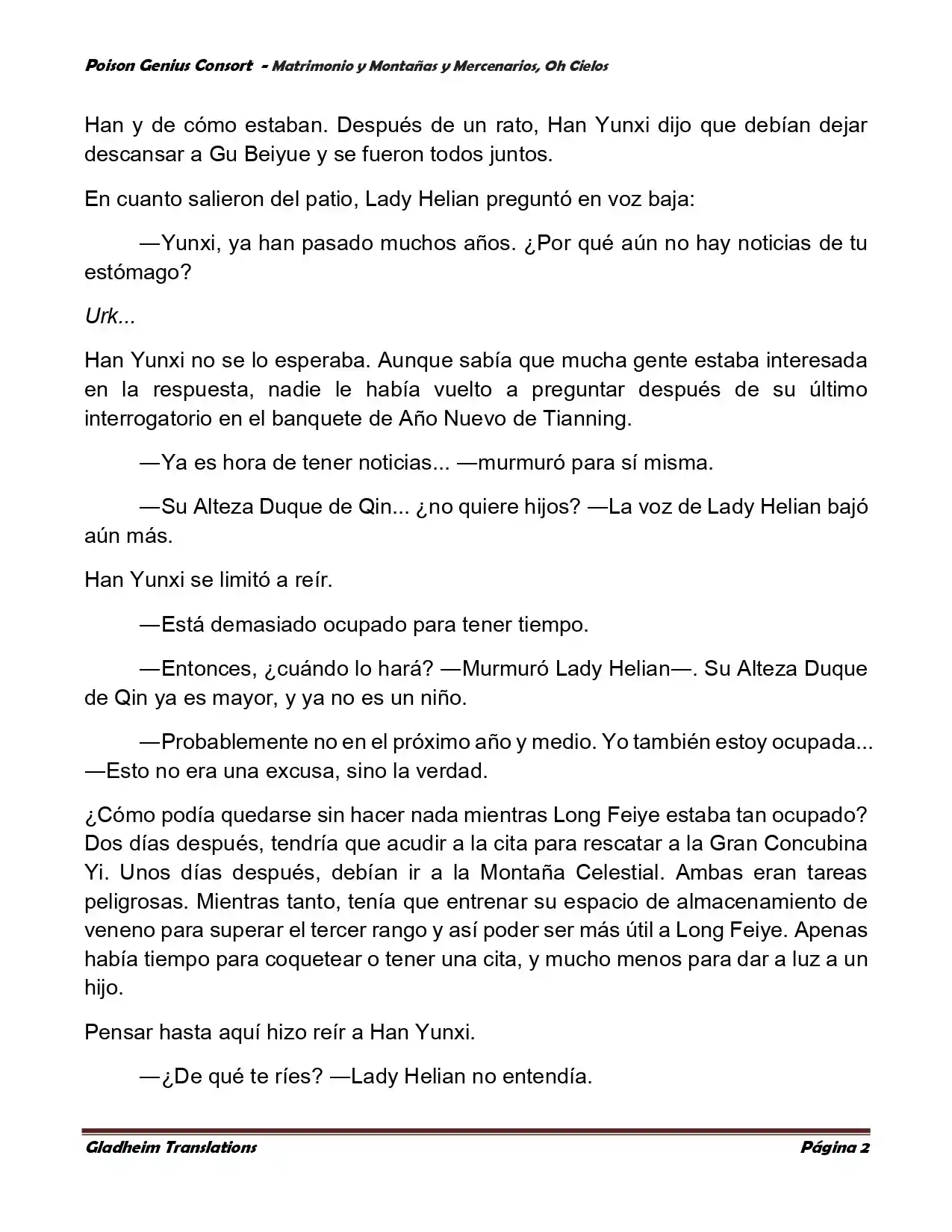 Poison Genious Consort (Novela) - Capítulo 384 - Página 2 - LectorTMOo