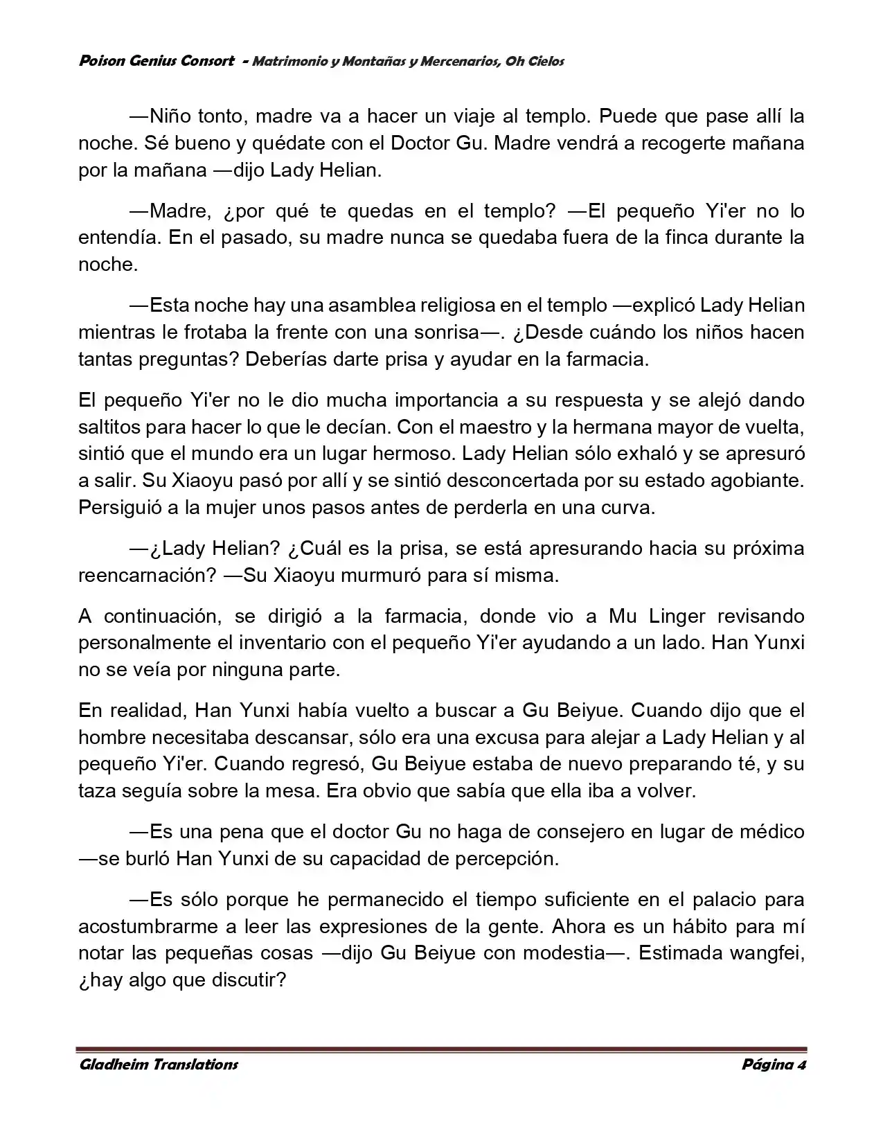 Poison Genious Consort (Novela) - Capítulo 384 - Página 4 - LectorTMOo