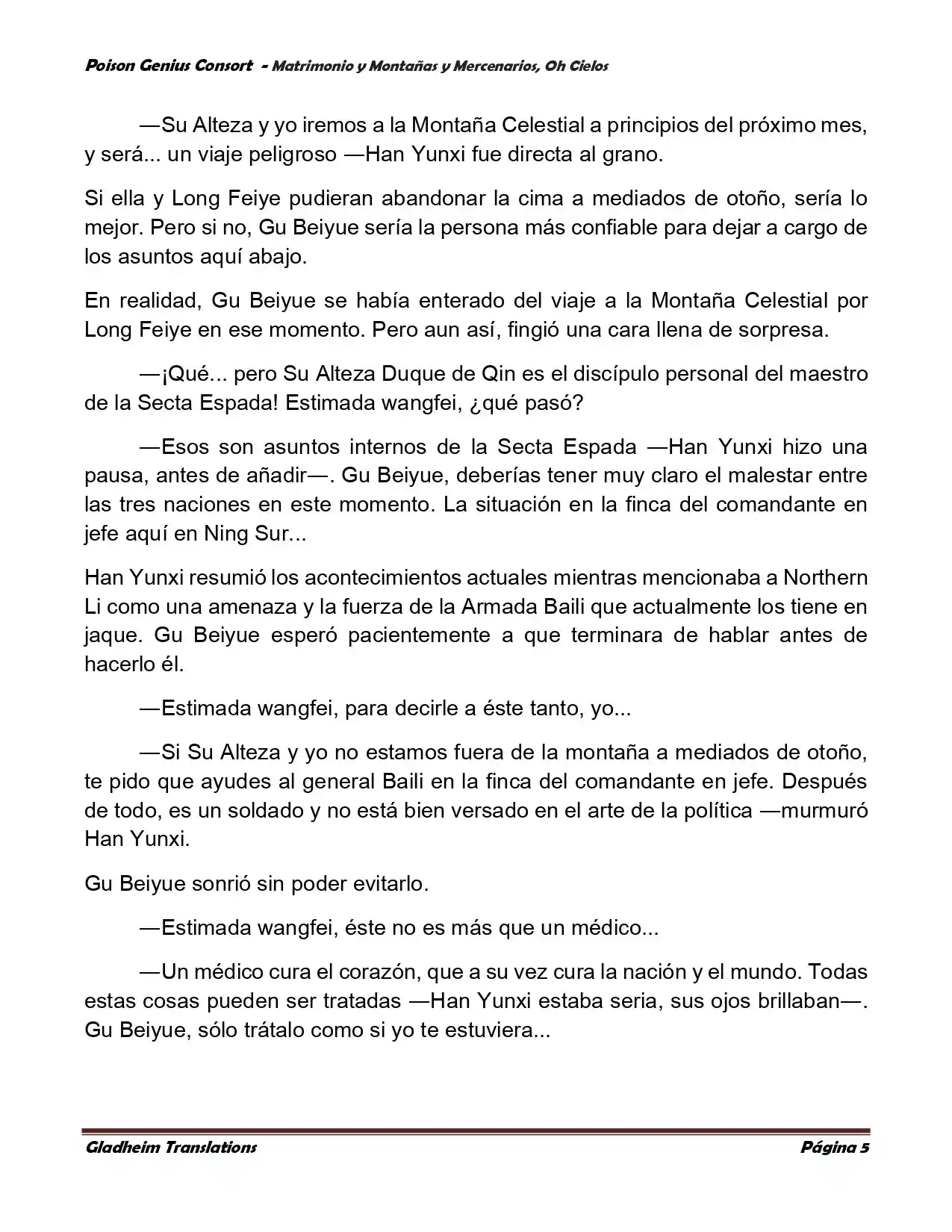Poison Genious Consort (Novela) - Capítulo 384 - Página 5 - LectorTMOo