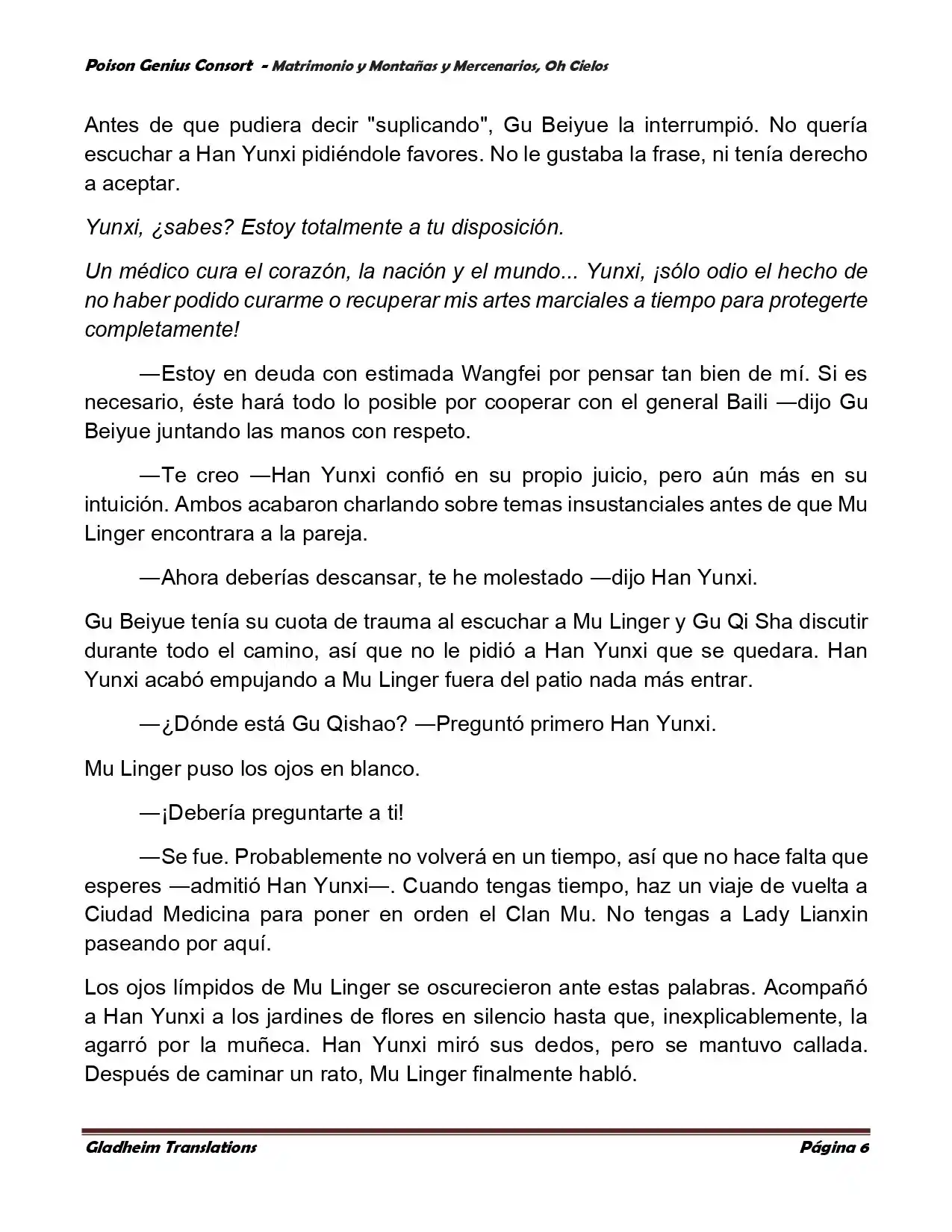 Poison Genious Consort (Novela) - Capítulo 384 - Página 6 - LectorTMOo
