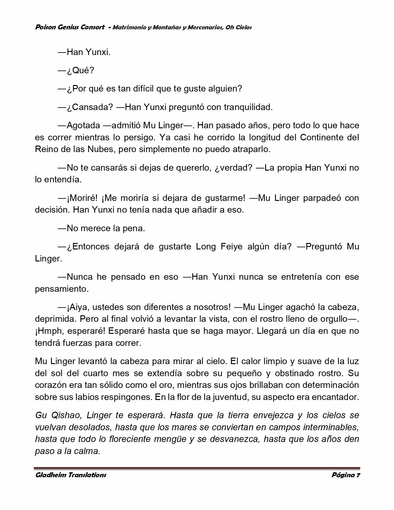 Poison Genious Consort (Novela) - Capítulo 384 - Página 7 - LectorTMOo