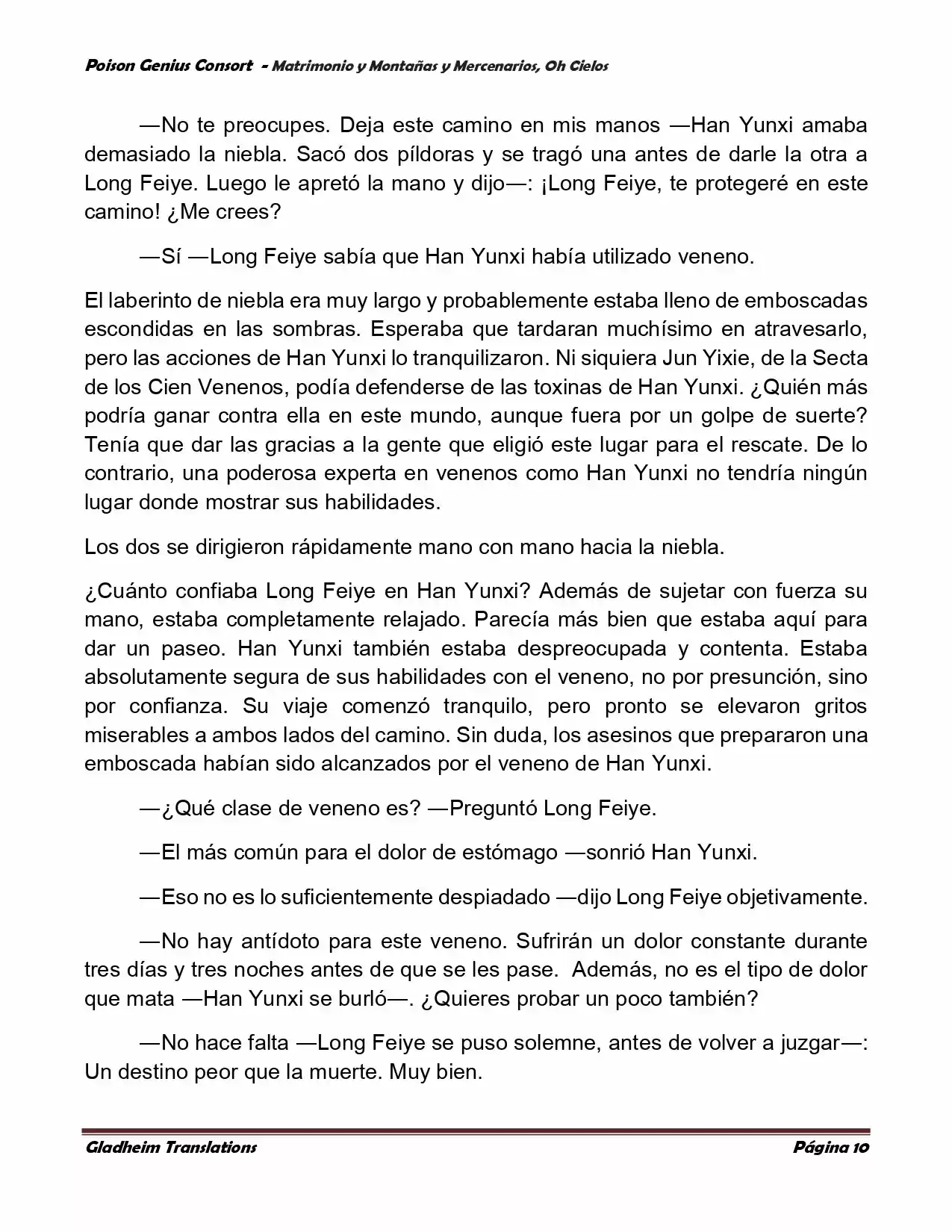 Poison Genious Consort (Novela) - Capítulo 384 - Página 10 - LectorTMOo