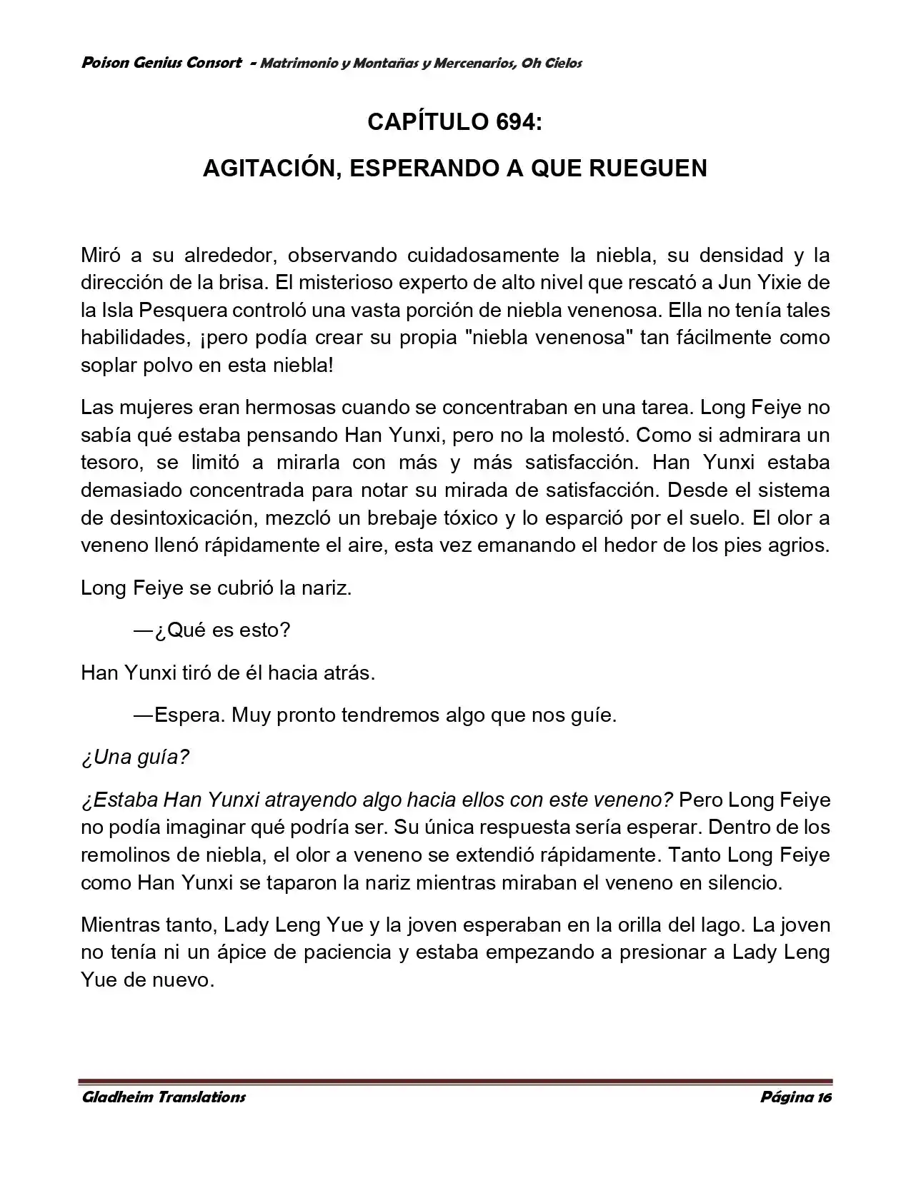 Poison Genious Consort (Novela) - Capítulo 384 - Página 16 - LectorTMOo