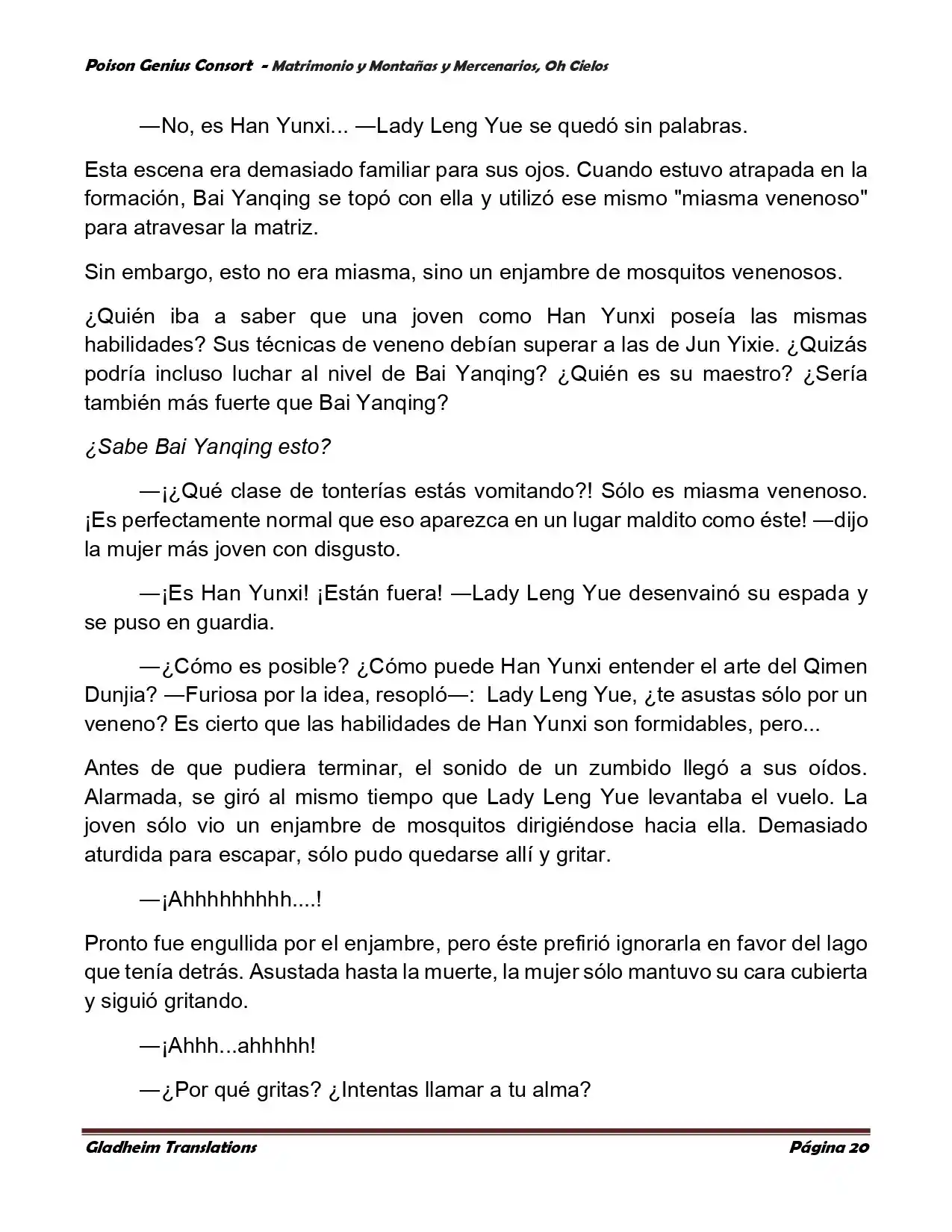 Poison Genious Consort (Novela) - Capítulo 384 - Página 20 - LectorTMOo