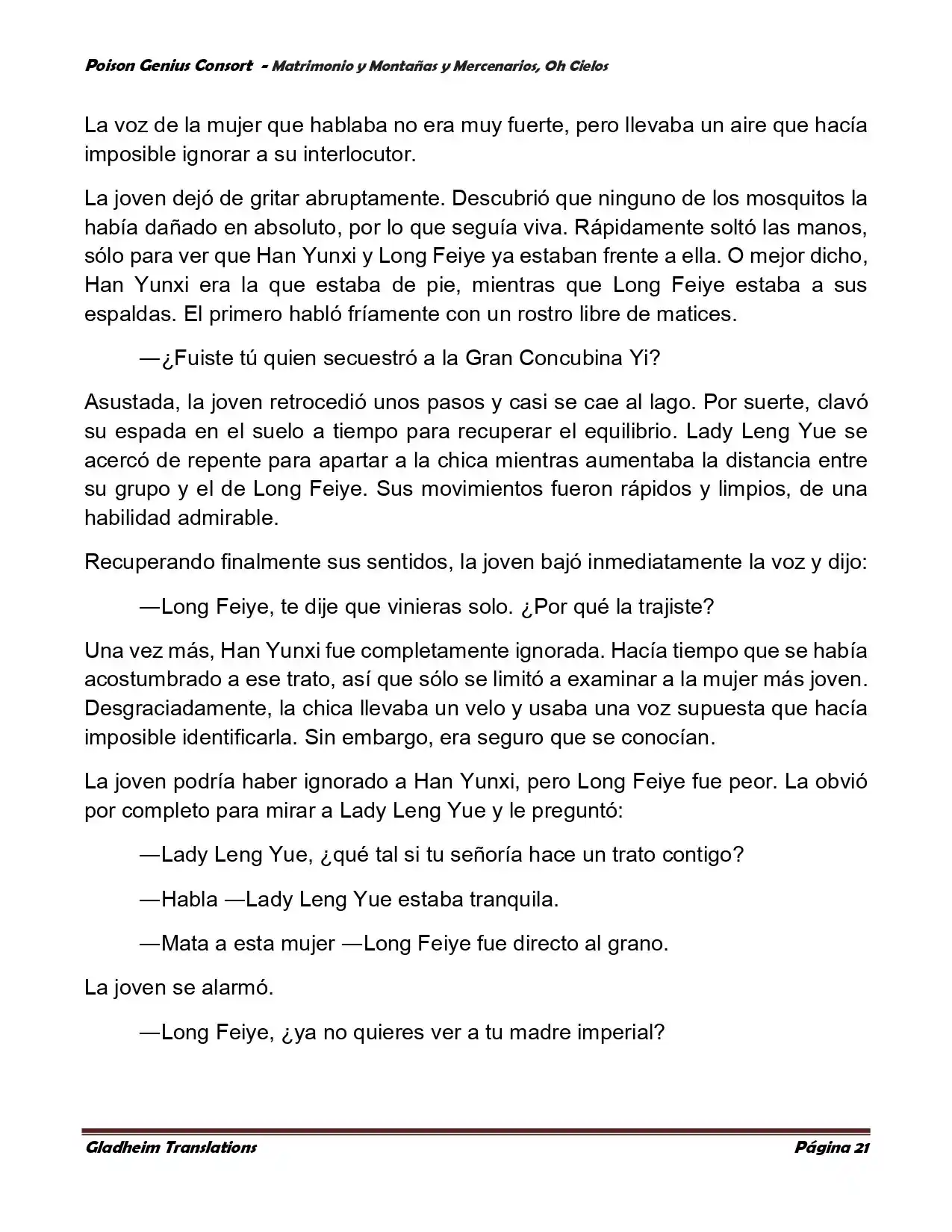 Poison Genious Consort (Novela) - Capítulo 384 - Página 21 - LectorTMOo