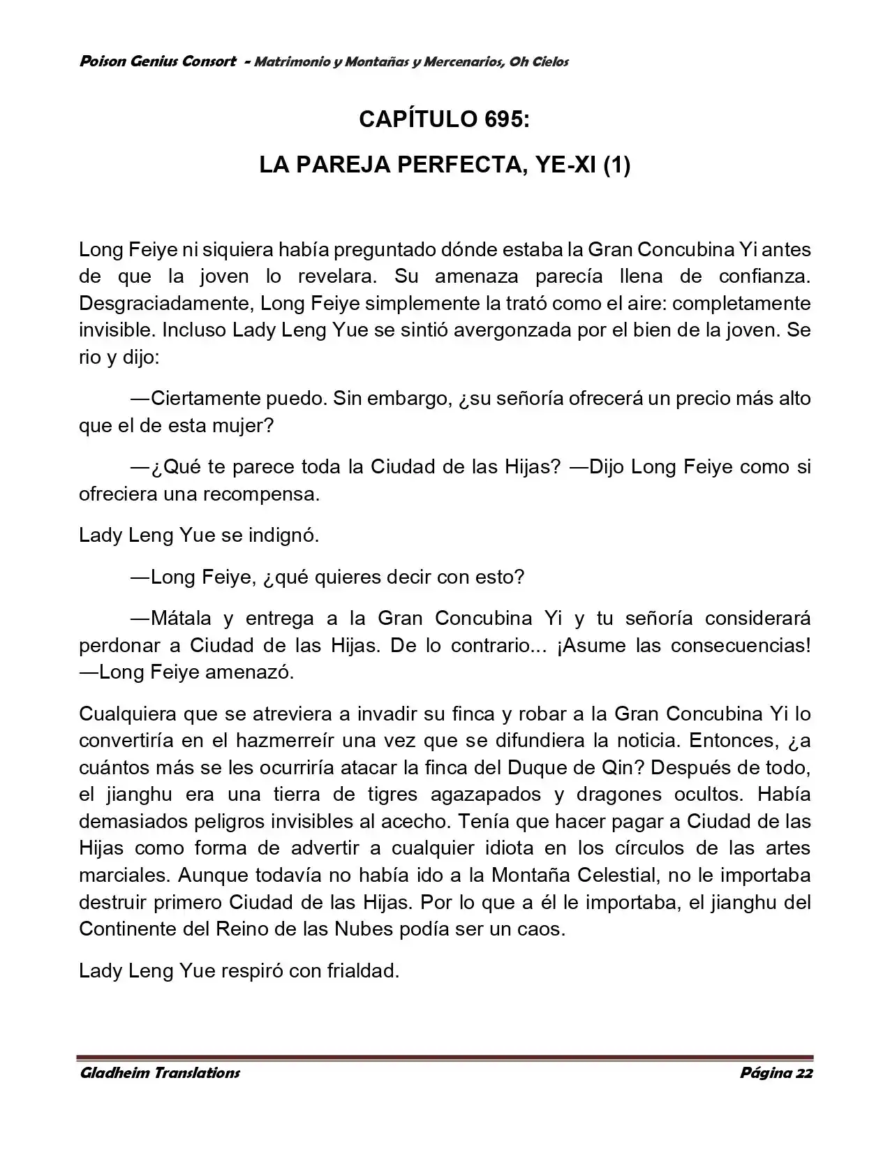 Poison Genious Consort (Novela) - Capítulo 384 - Página 22 - LectorTMOo