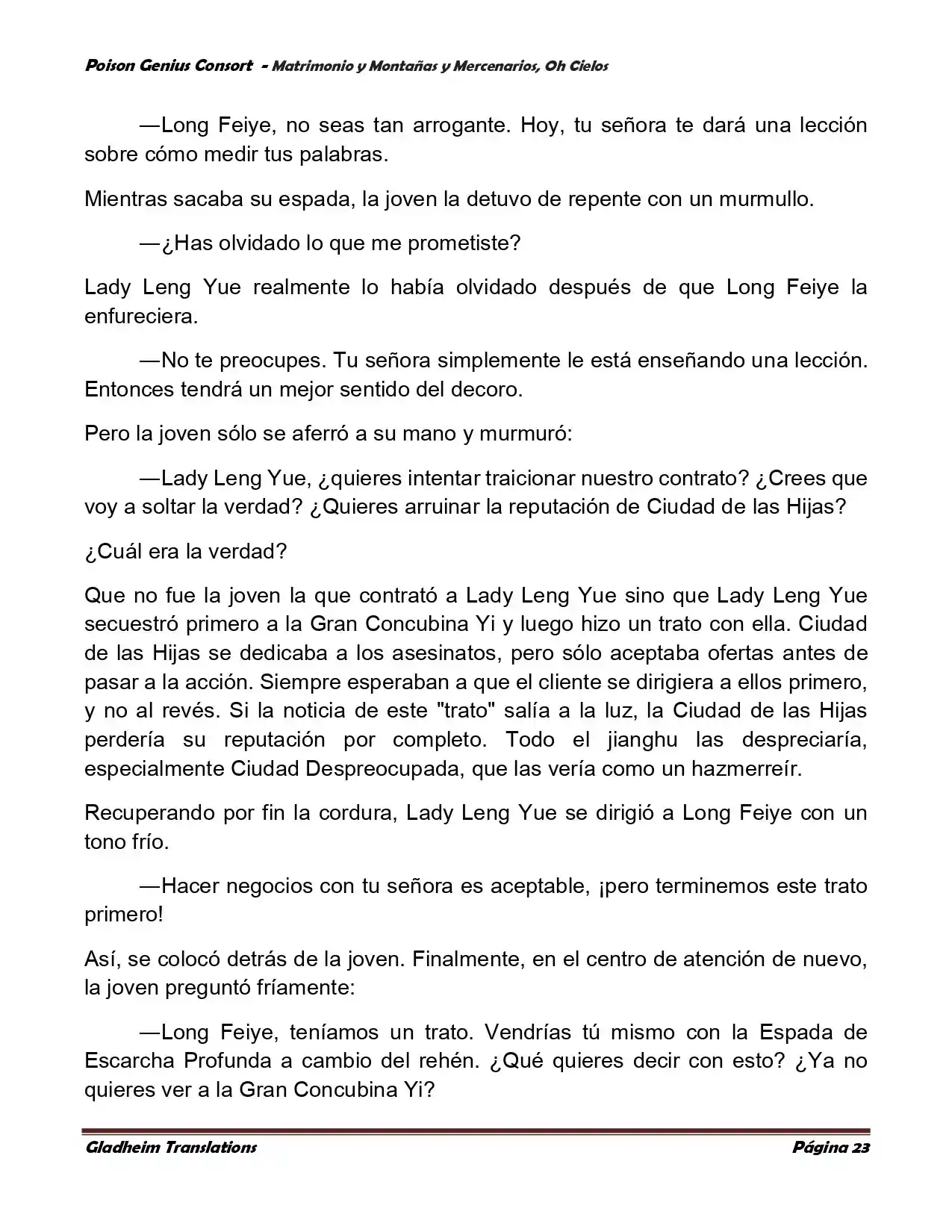 Poison Genious Consort (Novela) - Capítulo 384 - Página 23 - LectorTMOo