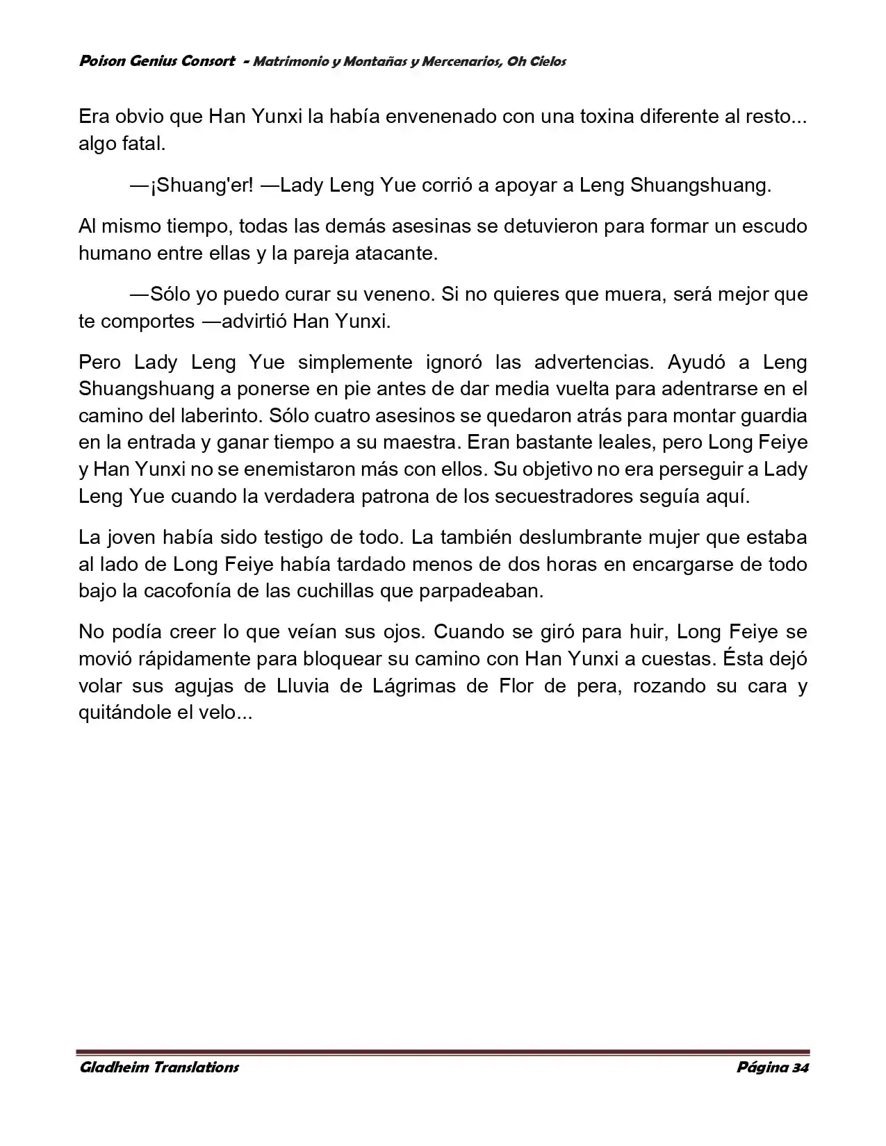 Poison Genious Consort (Novela) - Capítulo 384 - Página 34 - LectorTMOo
