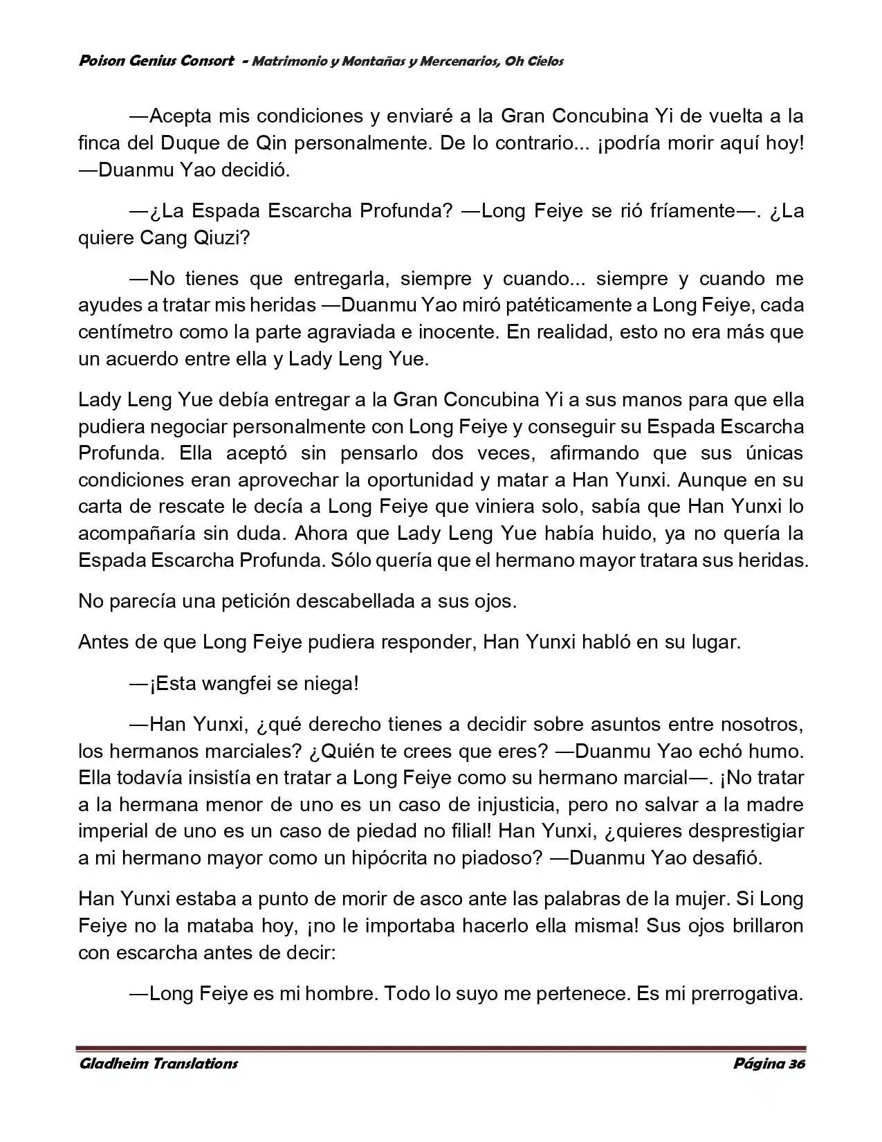 Poison Genious Consort (Novela) - Capítulo 384 - Página 36 - LectorTMOo