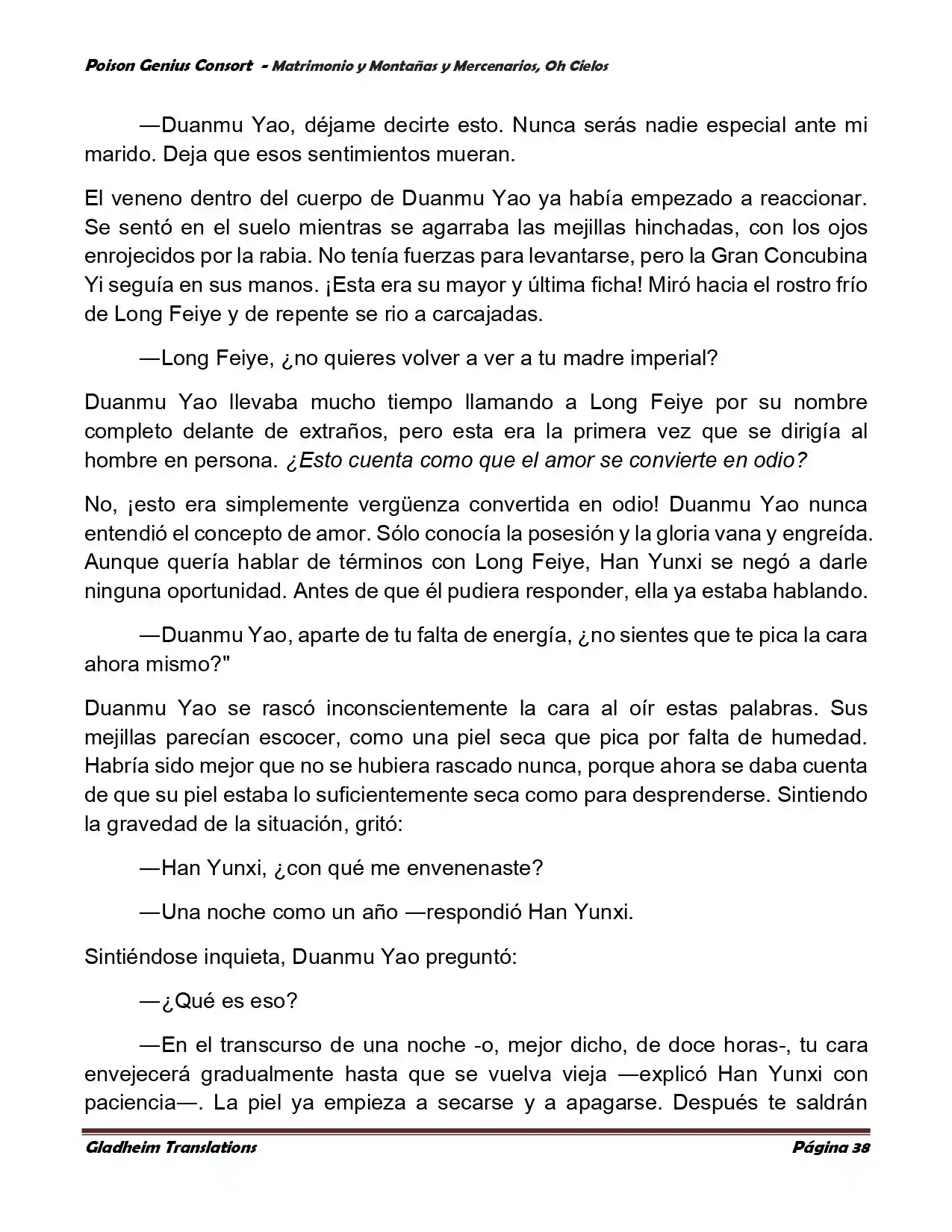 Poison Genious Consort (Novela) - Capítulo 384 - Página 38 - LectorTMOo