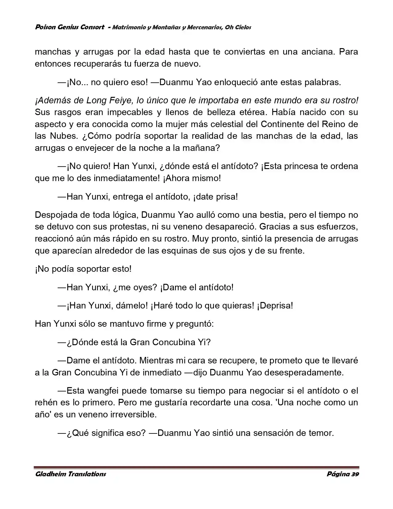 Poison Genious Consort (Novela) - Capítulo 384 - Página 39 - LectorTMOo