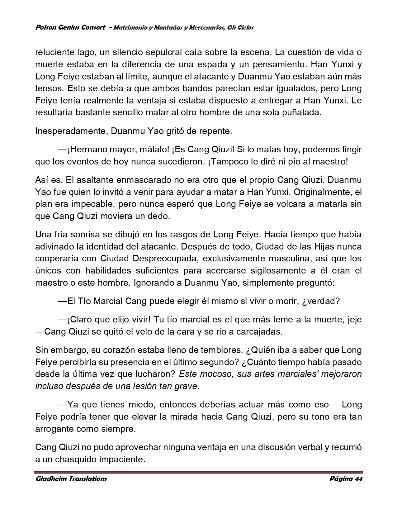 Poison Genious Consort (Novela) - Capítulo 384 - Página 44 - LectorTMOo
