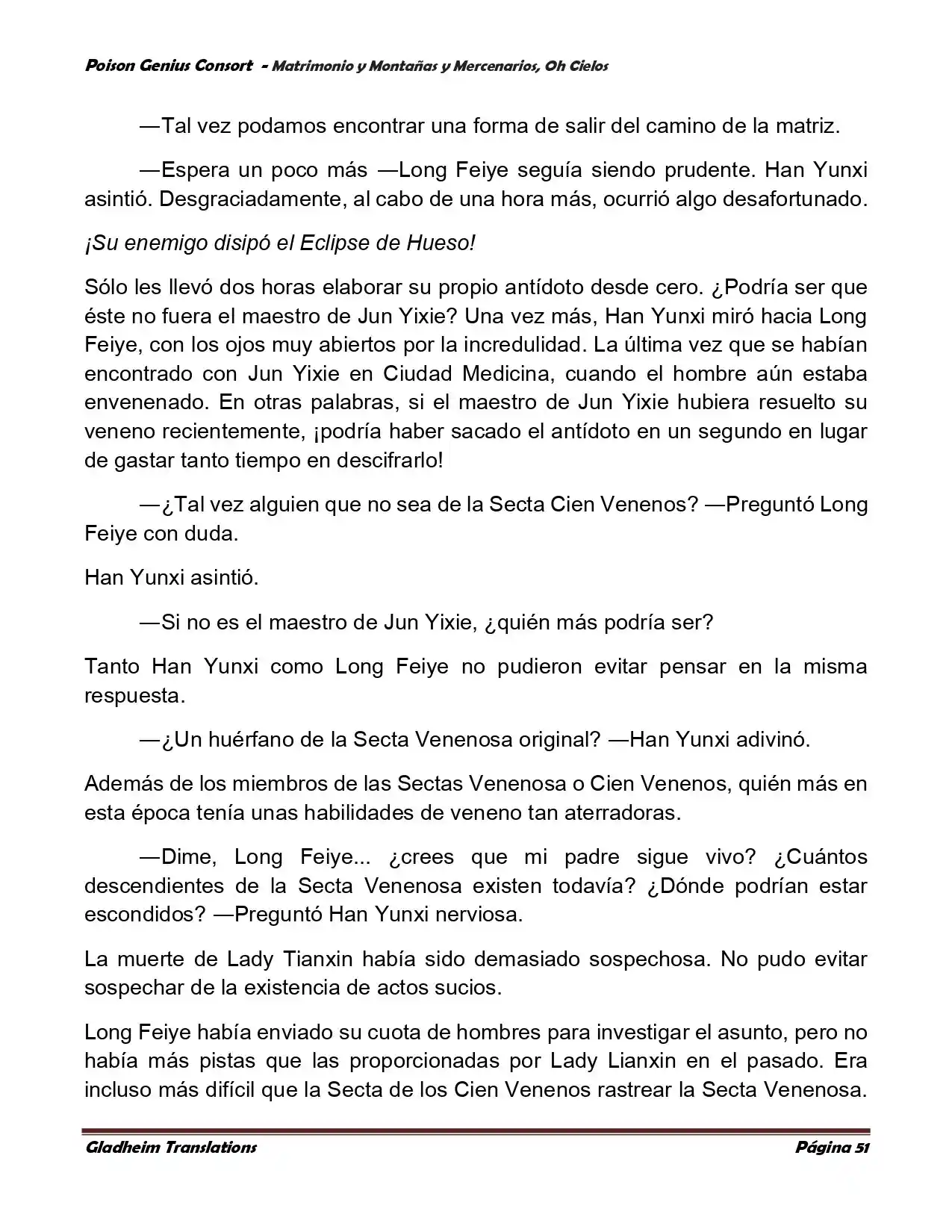 Poison Genious Consort (Novela) - Capítulo 384 - Página 51 - LectorTMOo