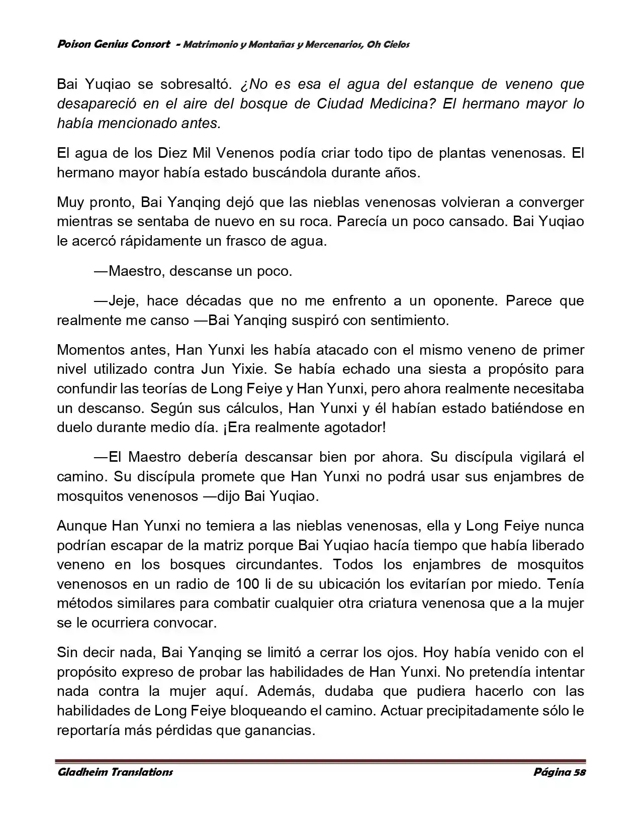 Poison Genious Consort (Novela) - Capítulo 384 - Página 58 - LectorTMOo