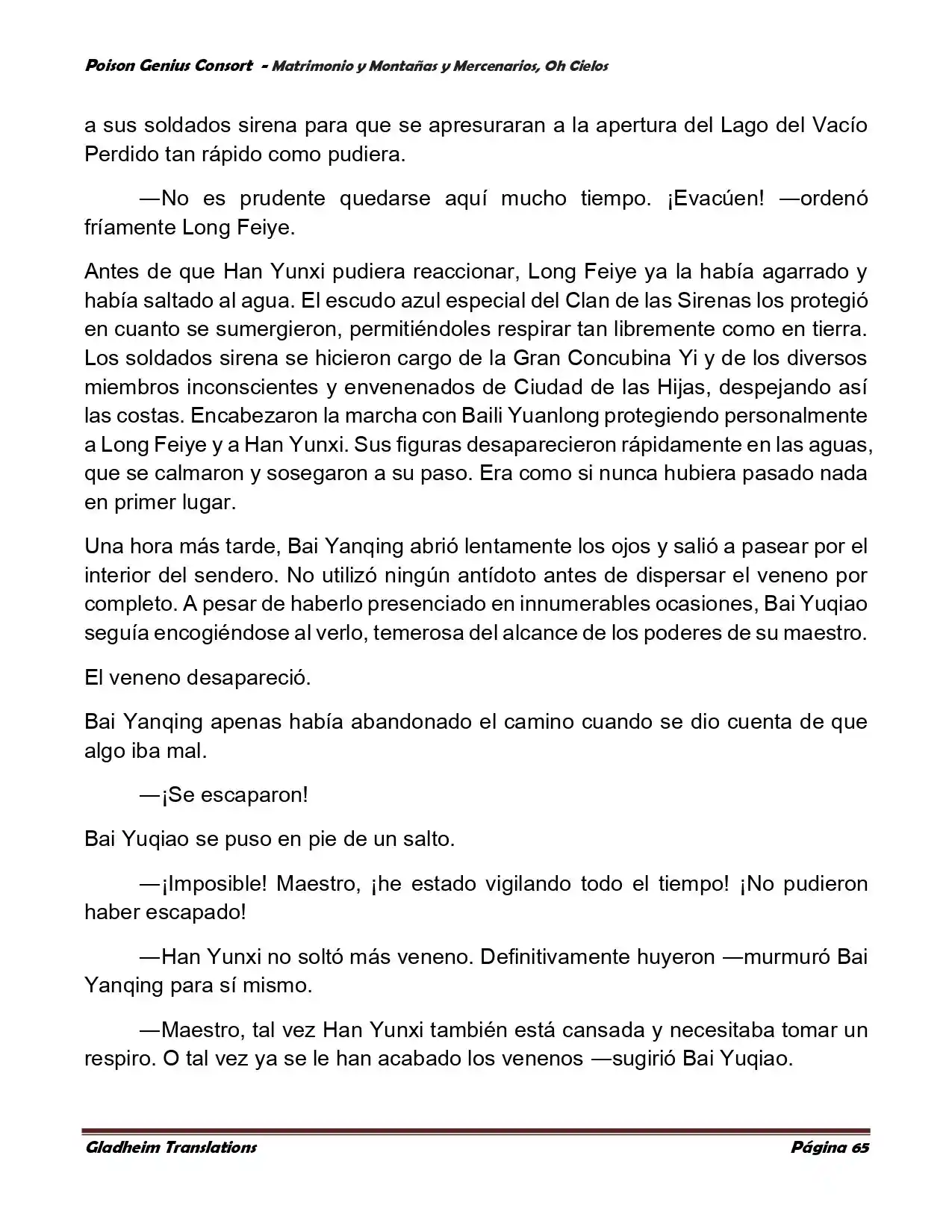 Poison Genious Consort (Novela) - Capítulo 384 - Página 65 - LectorTMOo