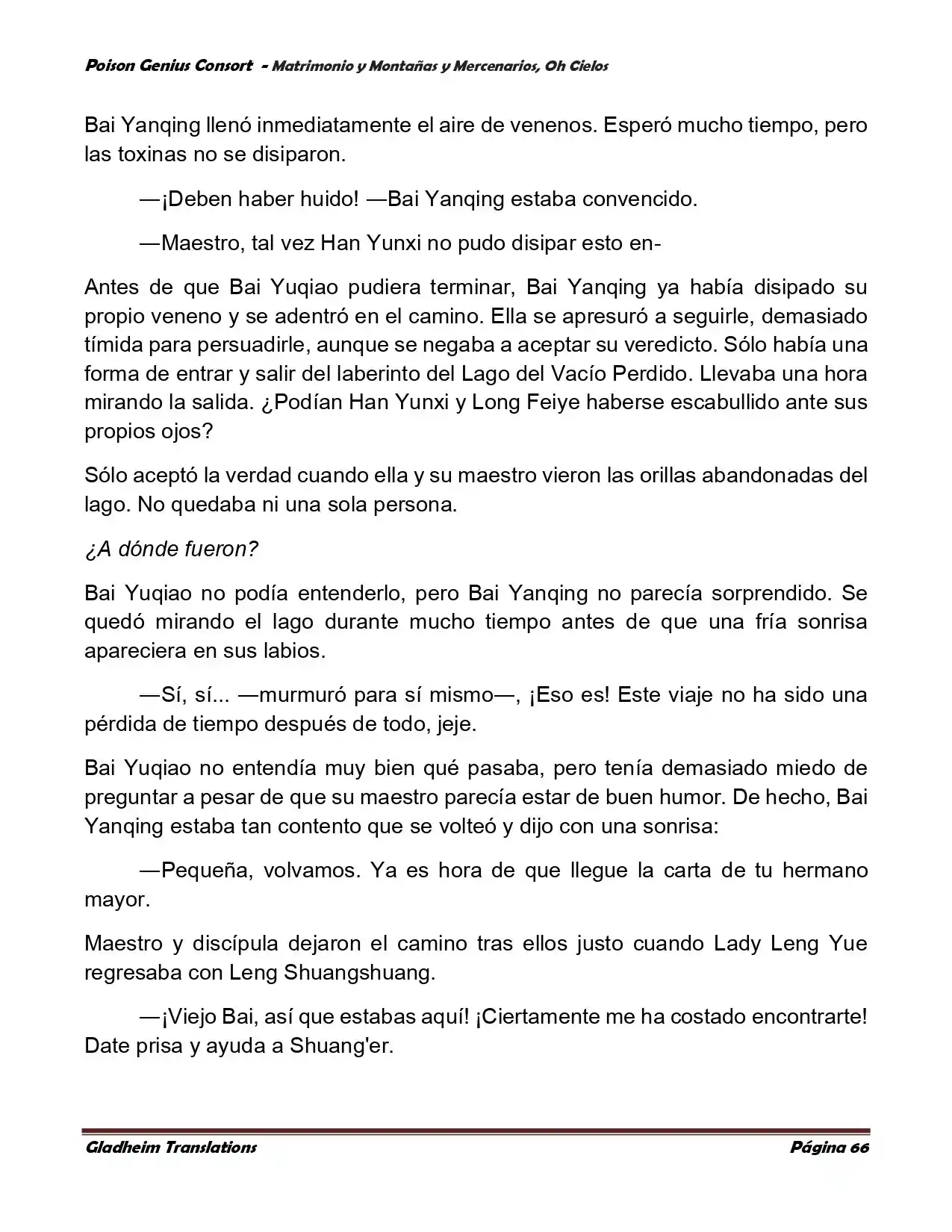 Poison Genious Consort (Novela) - Capítulo 384 - Página 66 - LectorTMOo